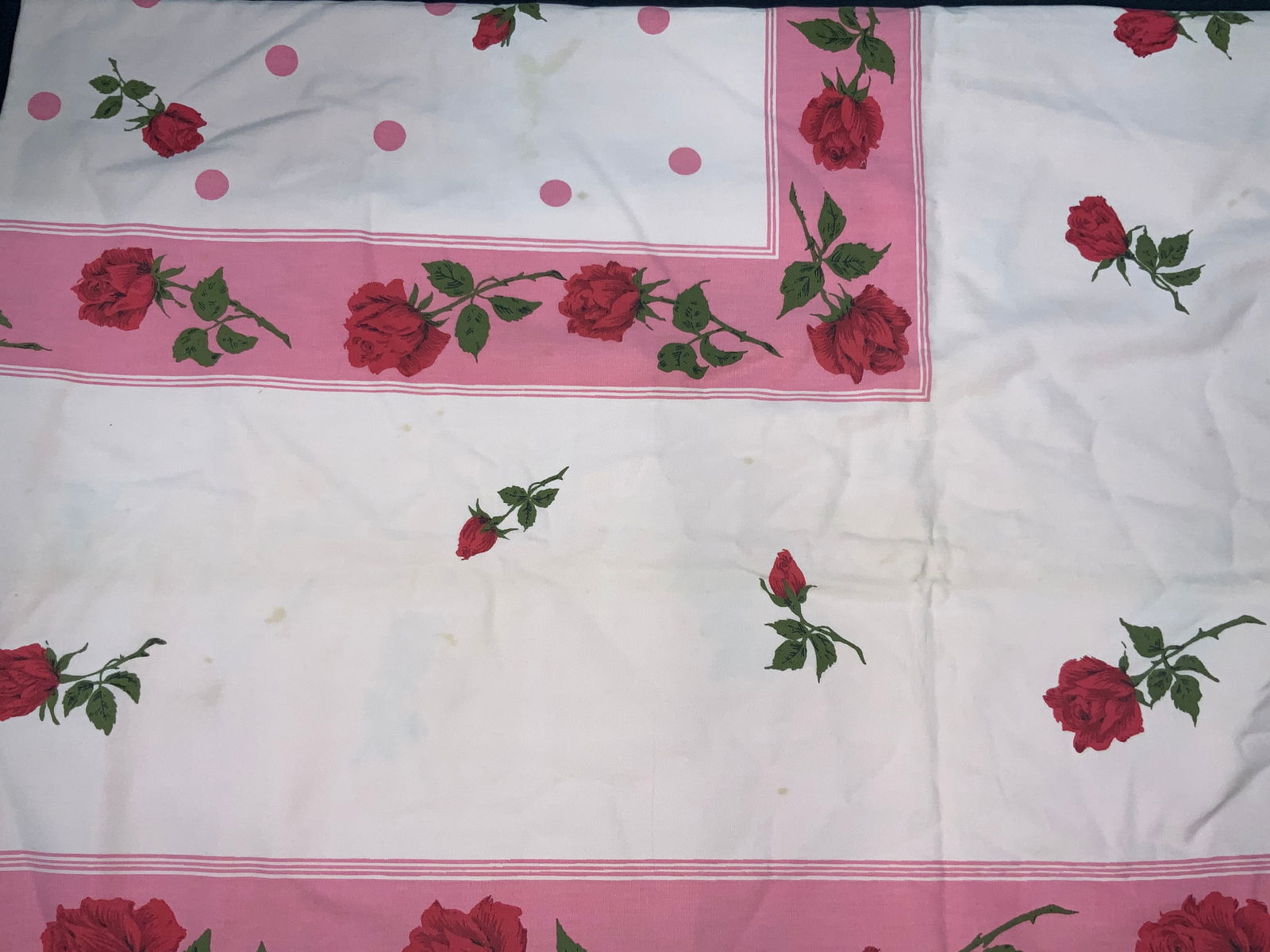 Pink Tn Cotton Rose Tablecloth (1 of 6)