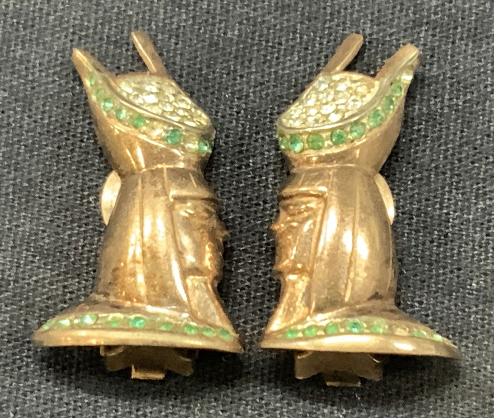 Pr Sterling Silver Egyptian Style Earrings (1 of 6)