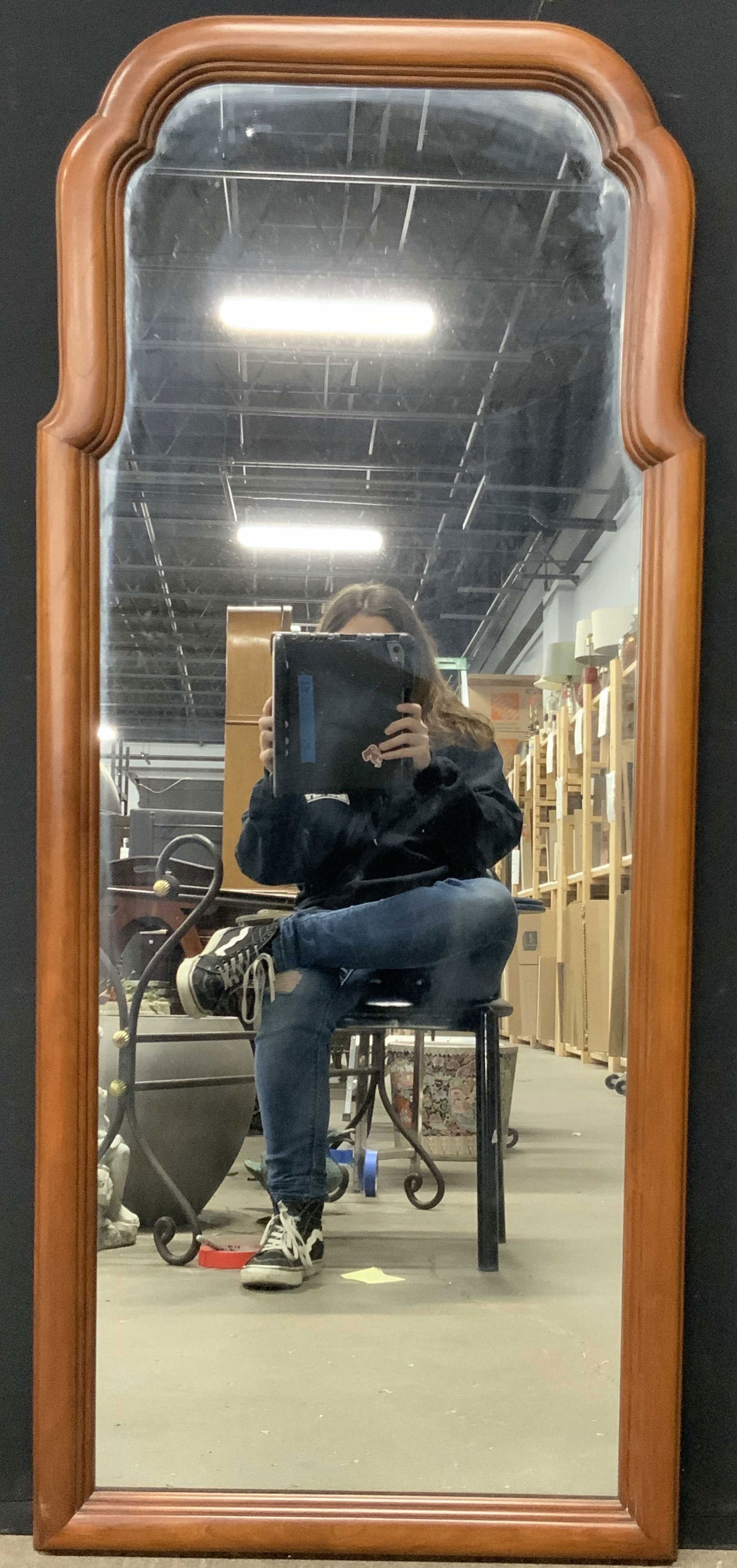 Henkle Harris Wild Black Cherry Wooden Wall Mirror (1 of 6)