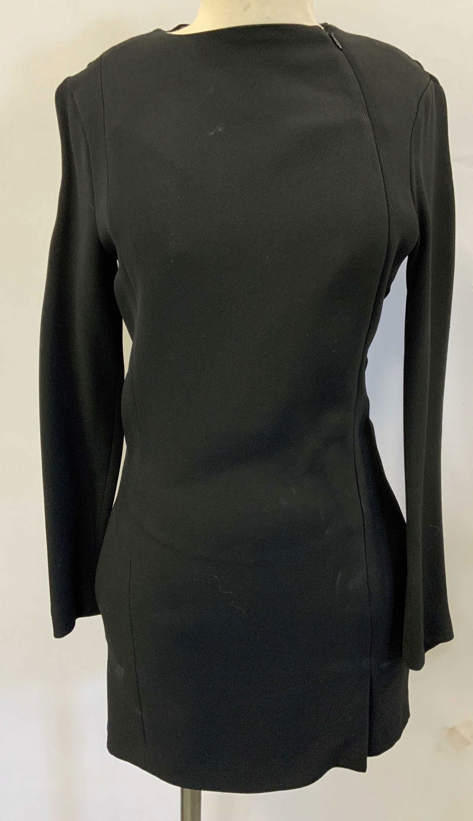 Vintage Celine Black Silk Panel L/S Dress, Italy (1 of 9)