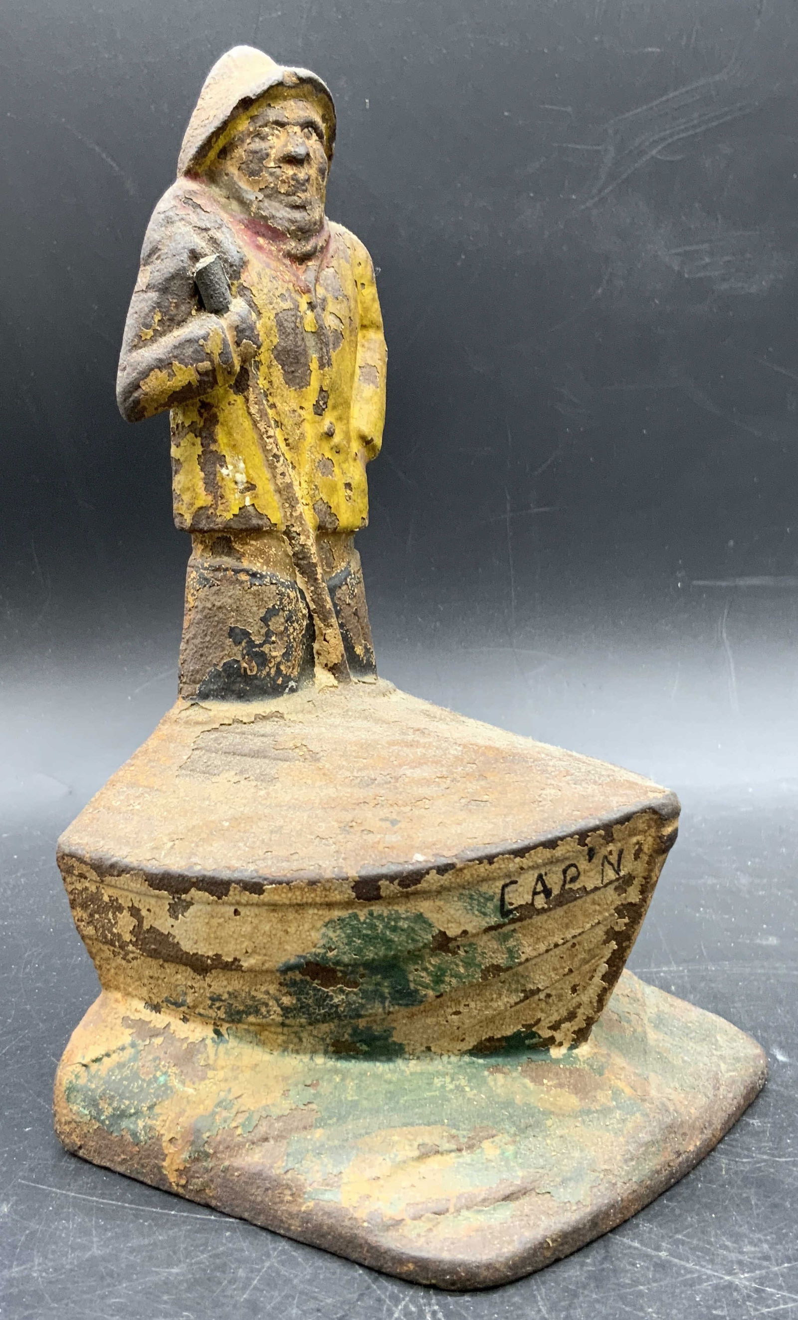 CAP N ERNIE Antique Cast Iron Sailor Doorstop (1 of 8)