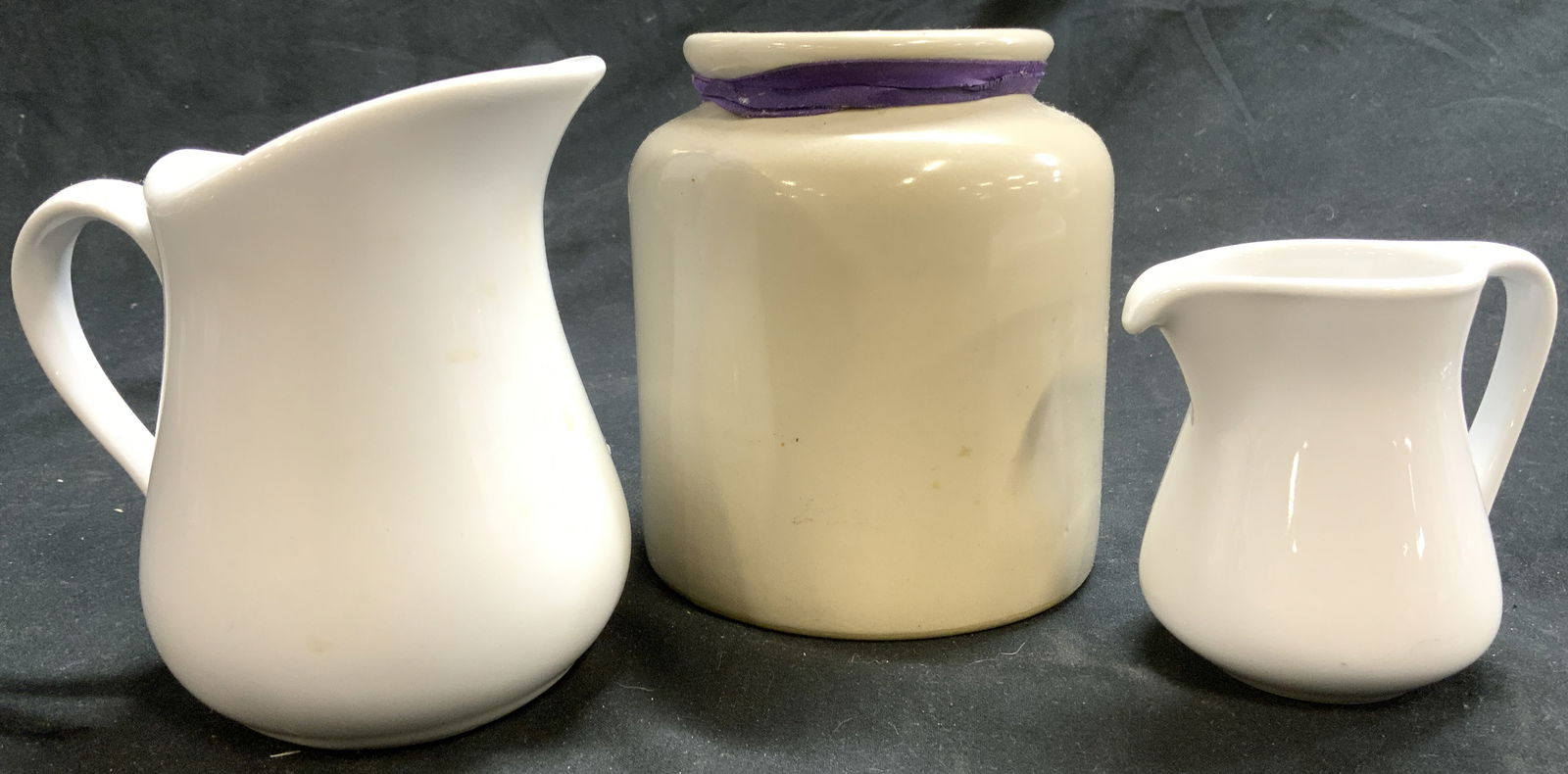 Lot 3 Vntg Porcelain & Ceramic Vessels, Aplico + (1 of 6)
