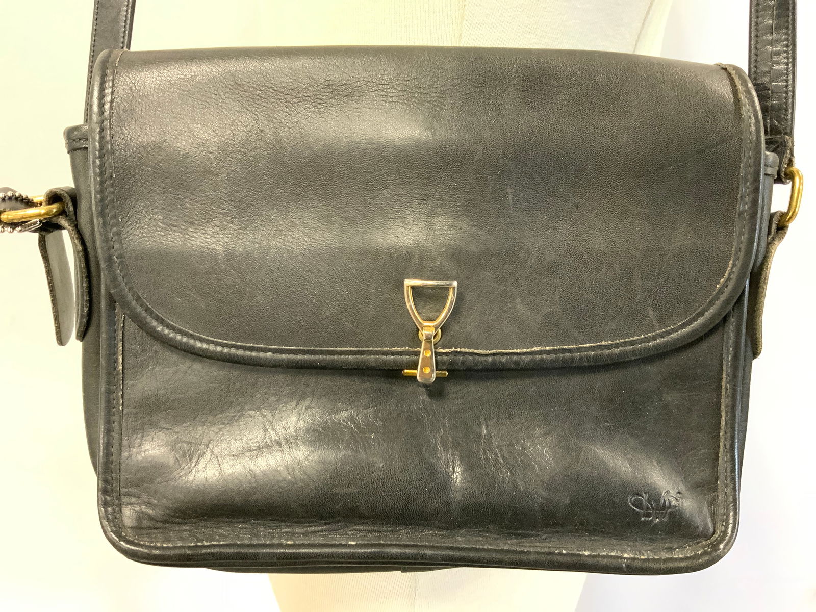 DIANE VON FURSTENBERG Leather Purse Dark Brown (1 of 8)