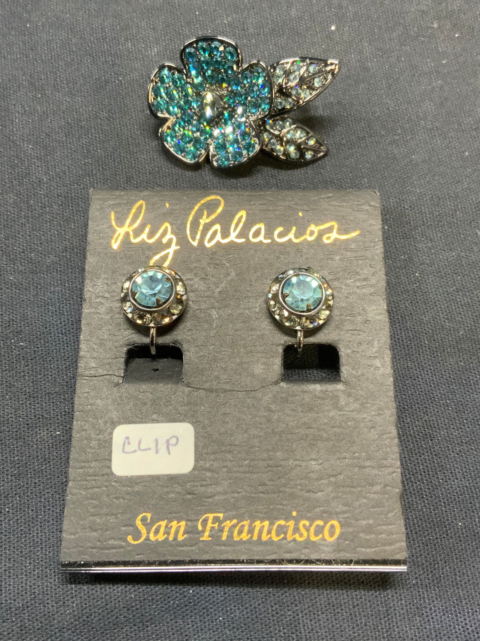 Lot 2 Liz Palacios Earrings & GIVENCHY Brooch (1 of 8)