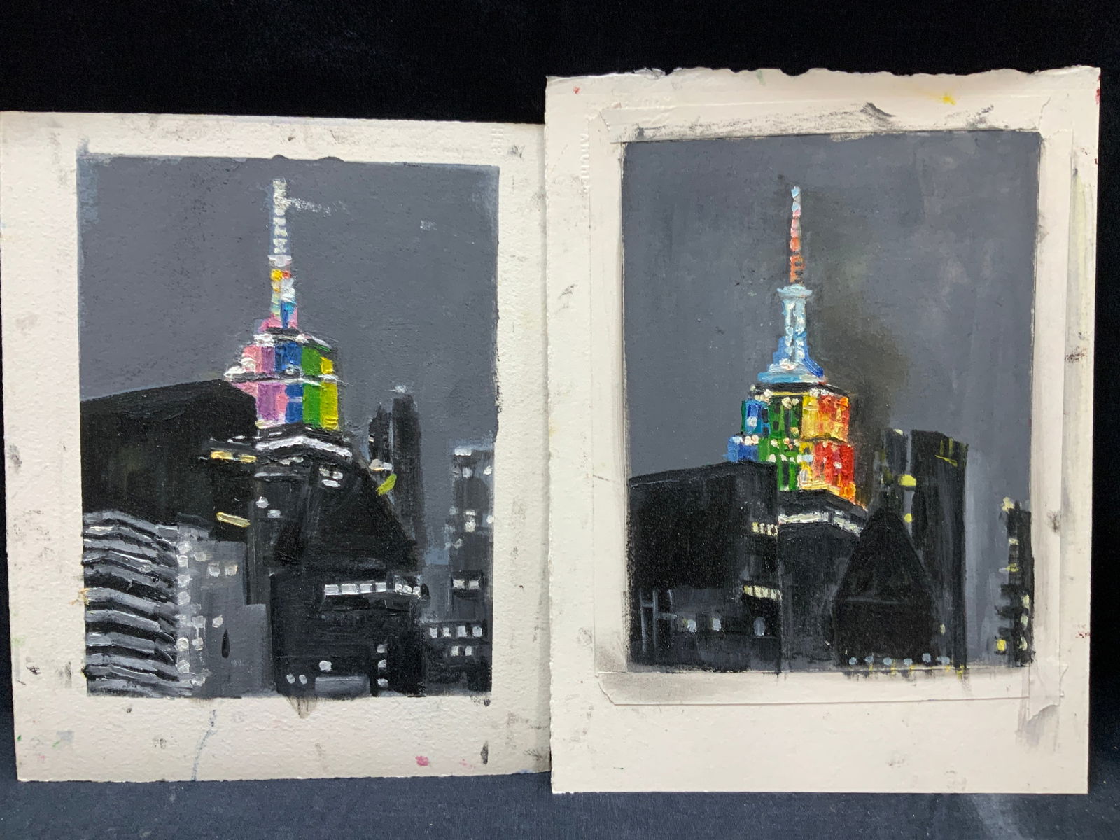 2 Empire State Building Gouache Paintings (1 of 7)