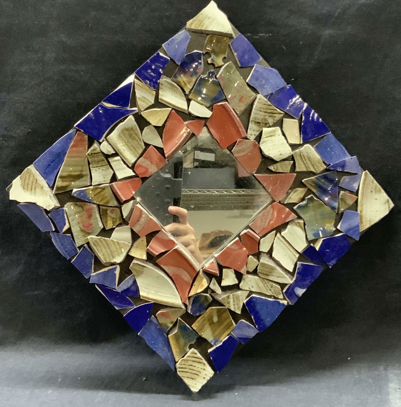 Wooden Ceramic Mosaic Frames Mirror (1 of 7)