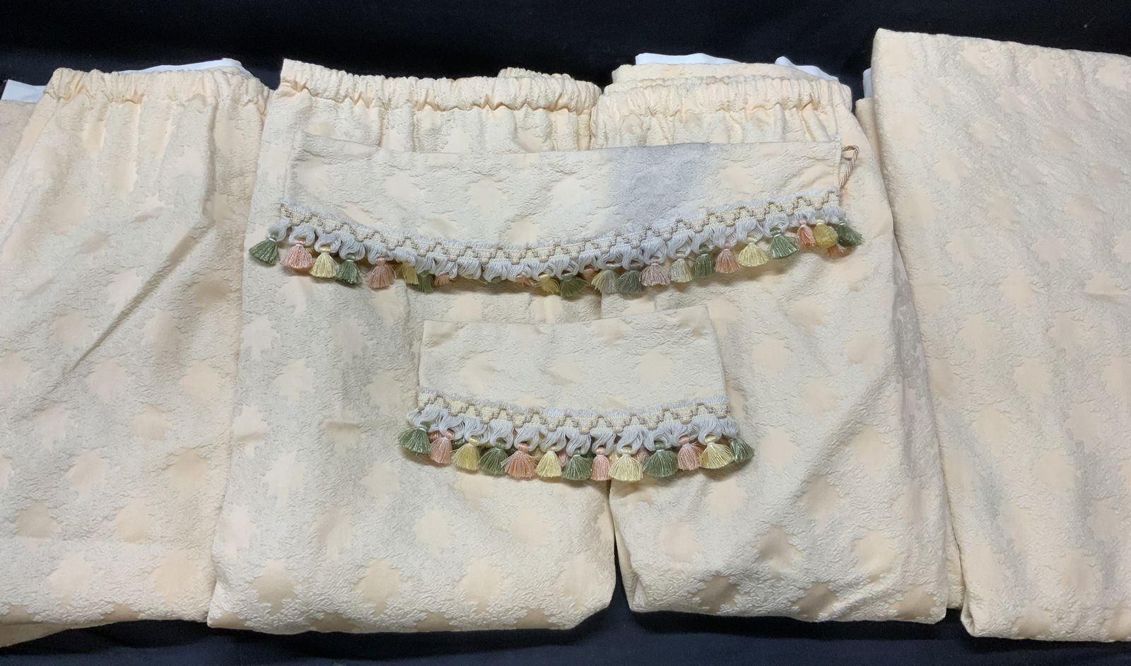 Set 6 Custom Made Drapes with Tie Backs (1 of 12)