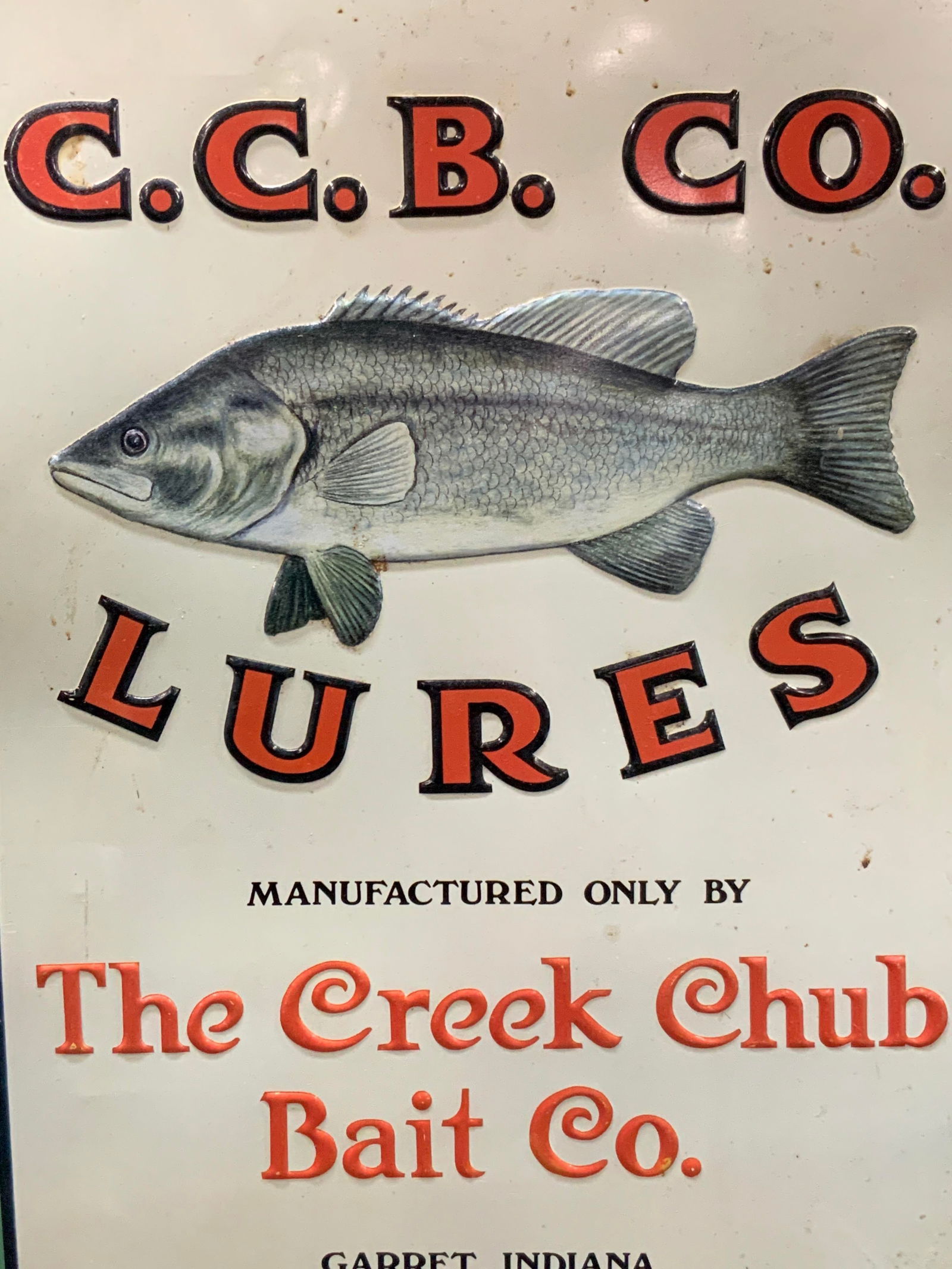 CCB Co Lures Fishing Tin Sign (1 of 7)