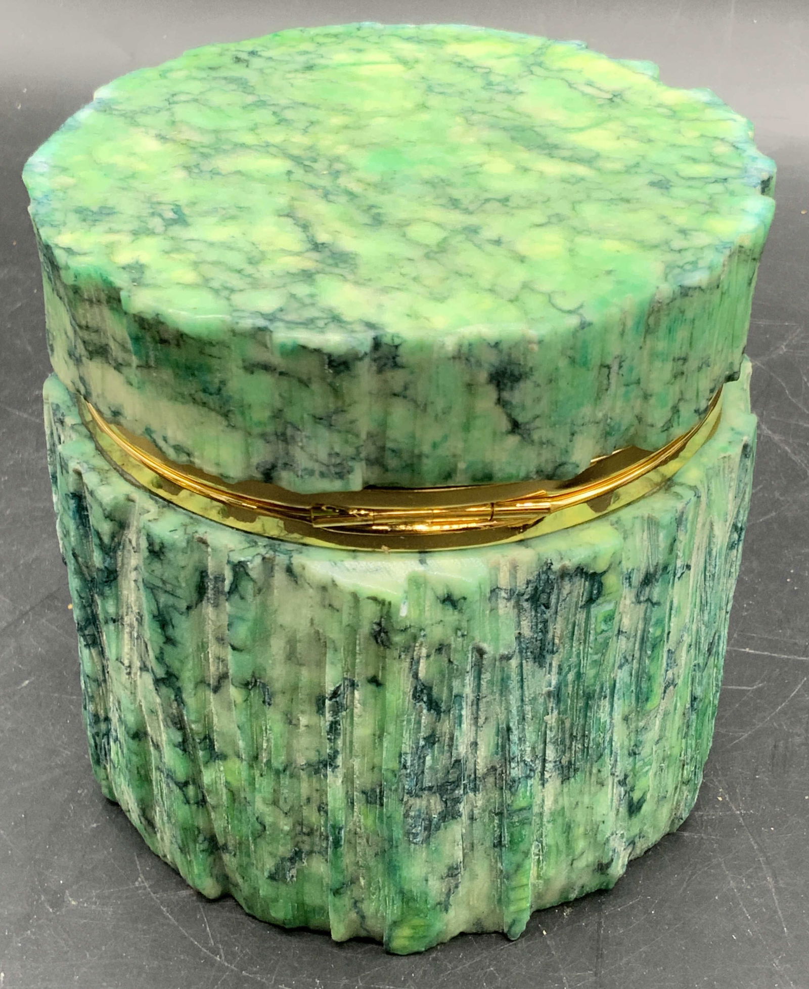 PAULS GIFTS EPP&CO Italian Green Stone Trinket Box (1 of 9)
