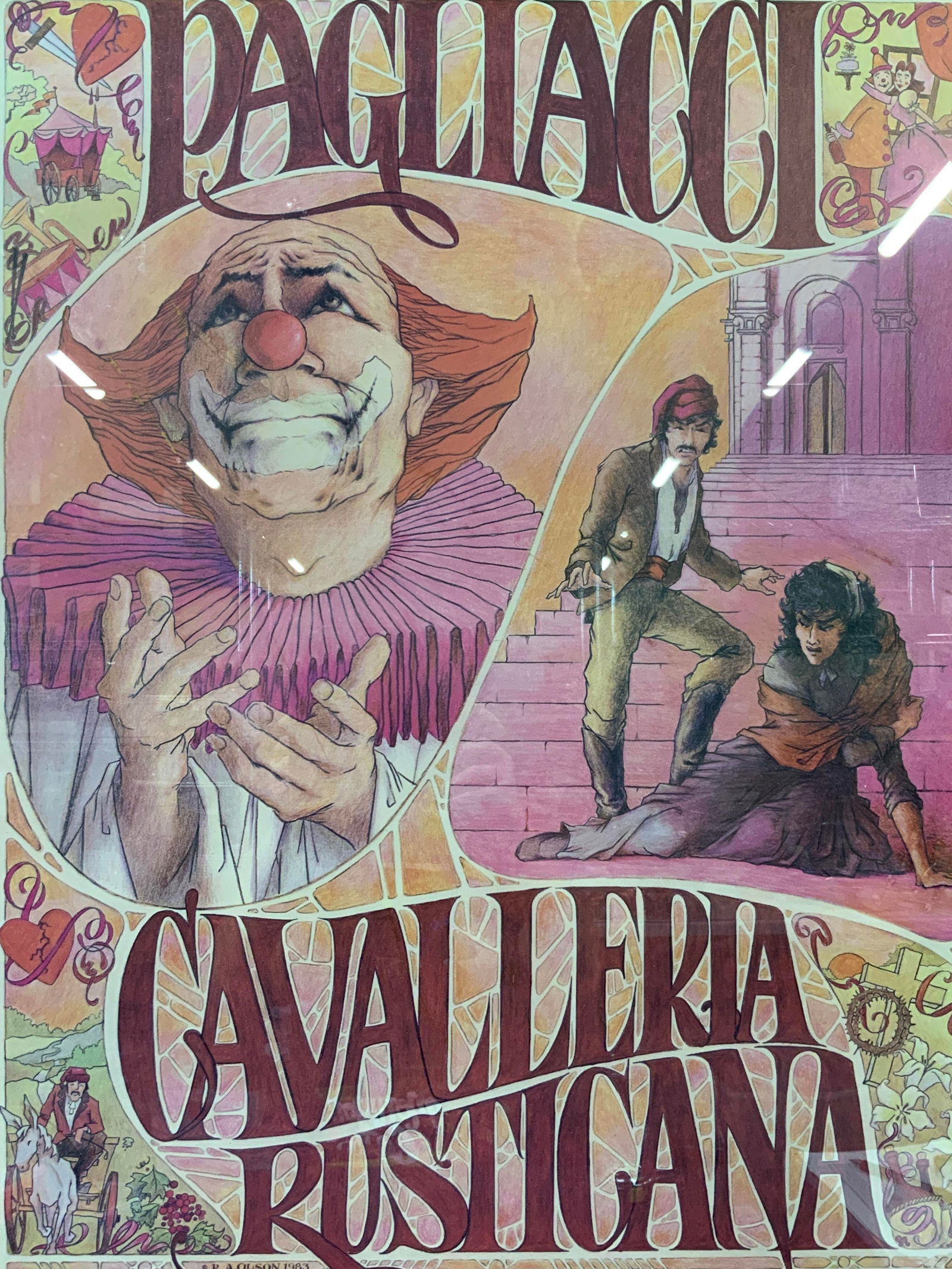 R.A.Olson 84 Sgd Seattle Opera Advert Litho 3ft (1 of 11)