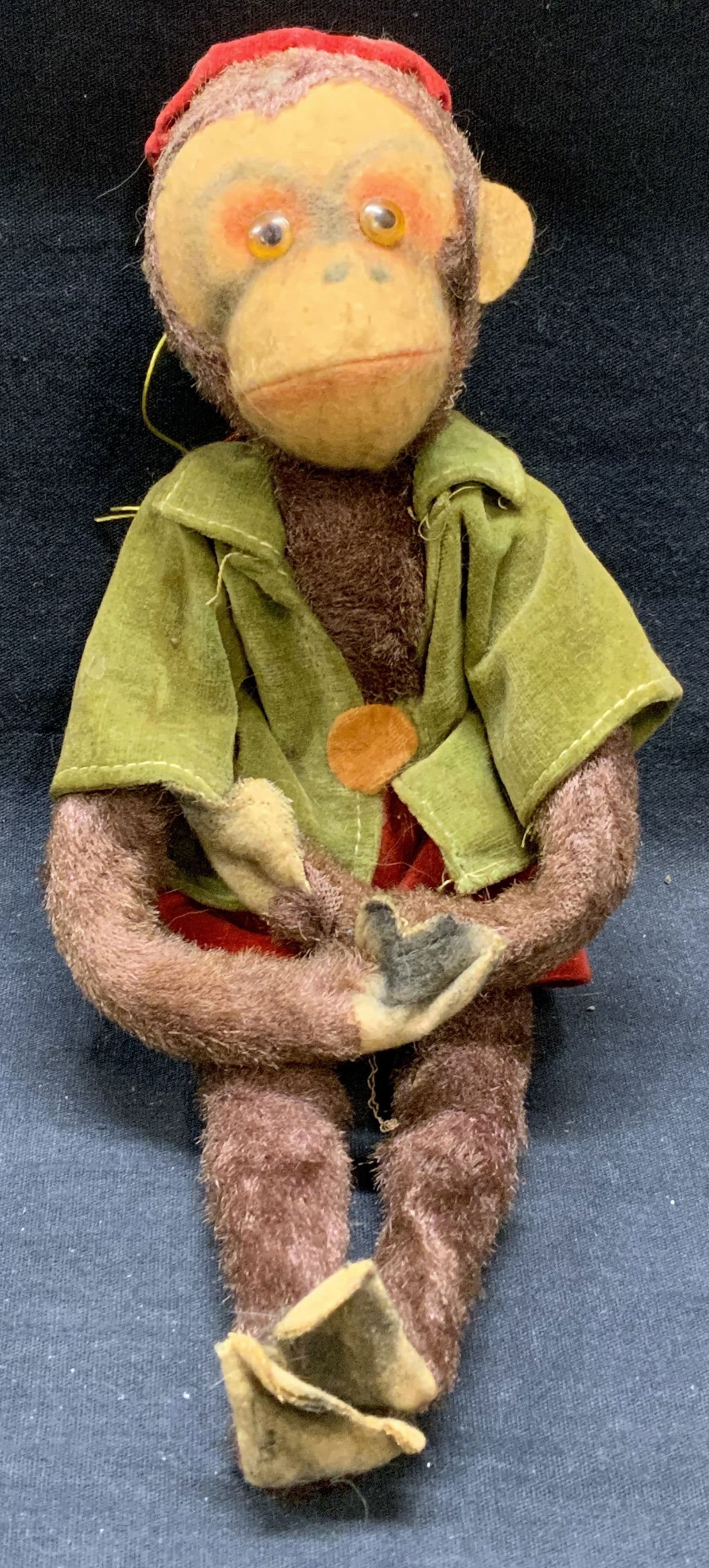 Vintage Herman Pecker Monkey Toy Japan (1 of 6)