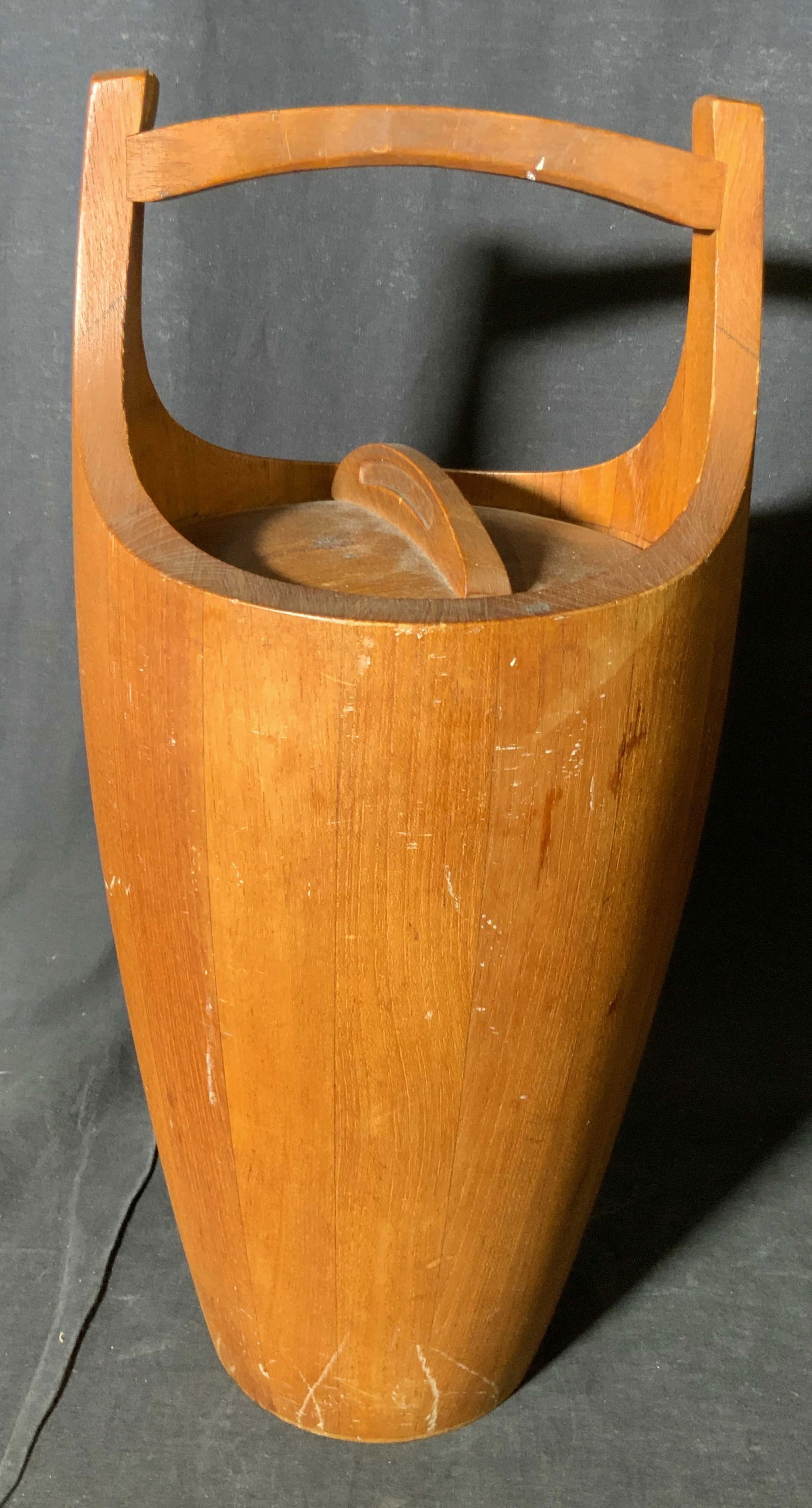 DANSK Signed Mid Century Teak Ice Bucket, Denmark (1 of 8)