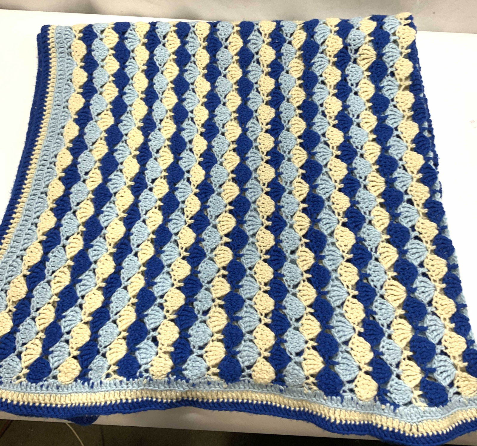 Hand Knit Wool Throw (1 of 6)