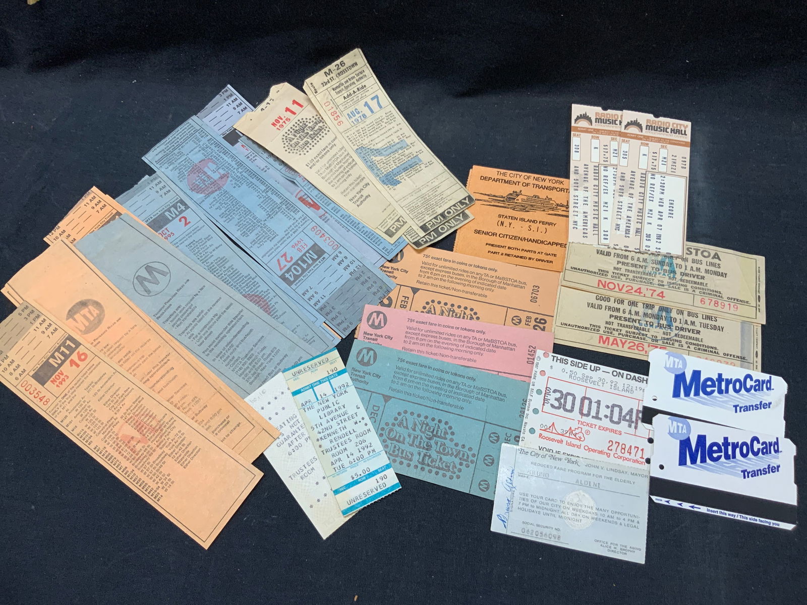 Lot 20+ Vntg MTA & Event Tickets (1 of 9)