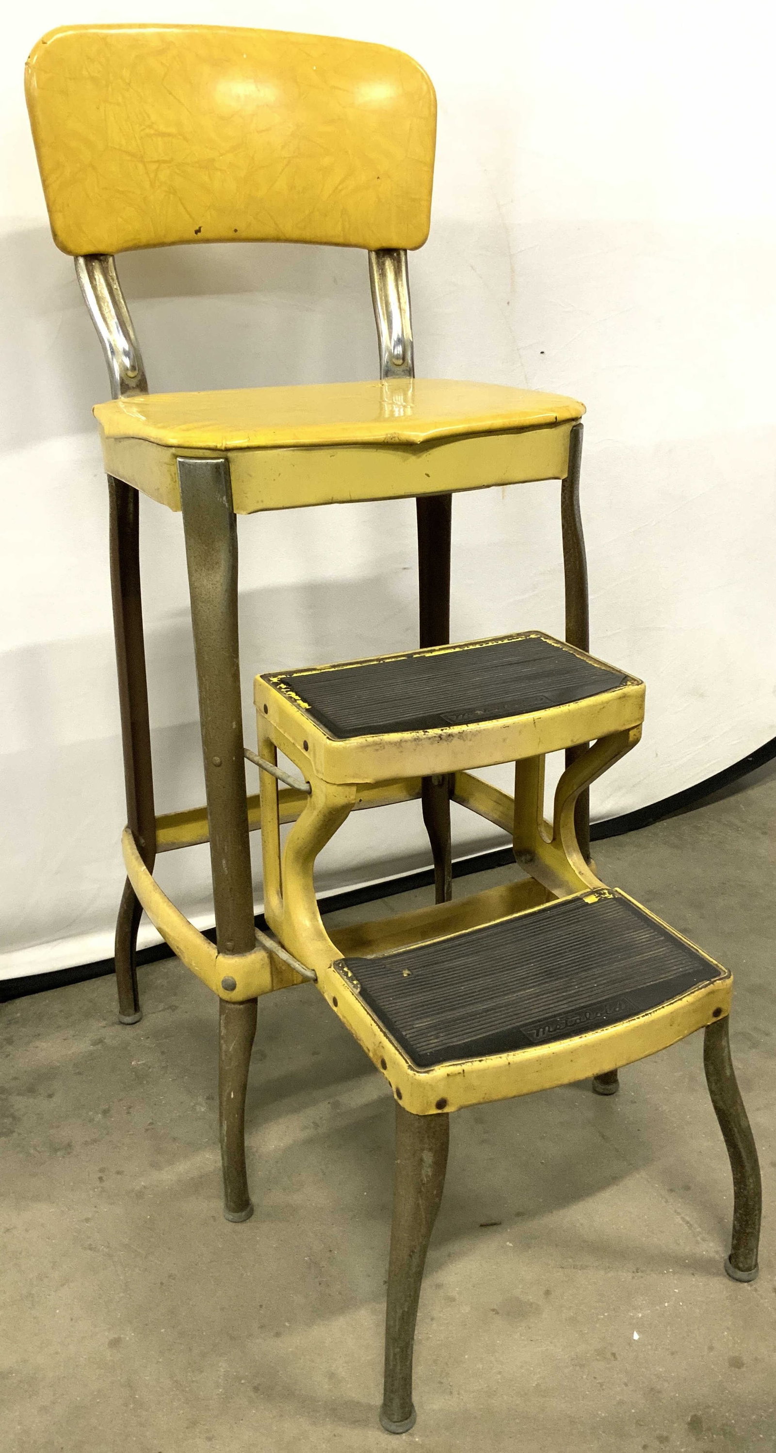 METALOID Vintage Metal Stool 1950s (1 of 7)