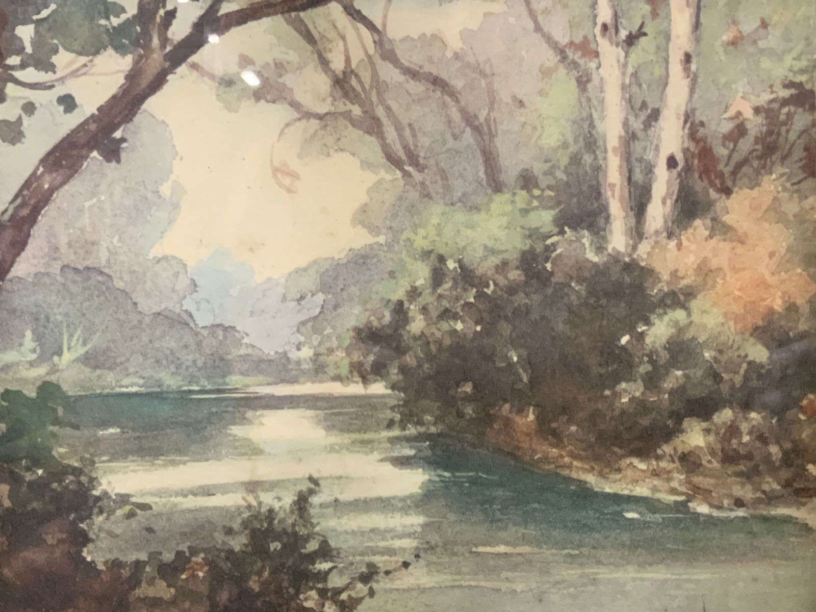 David S Schwartz Landscape Watercolor Litho (1 of 8)