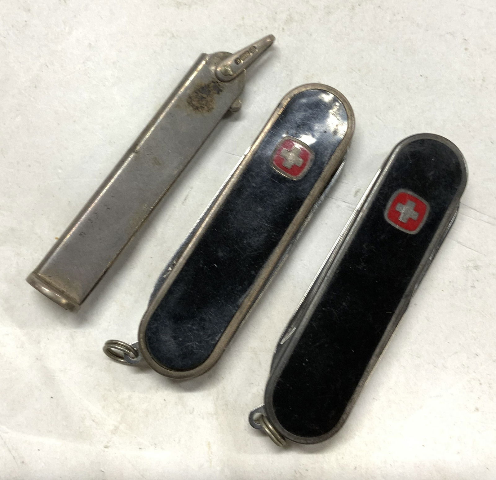 3 Sterling Silver / Swiss Army Keychain Knives (1 of 7)