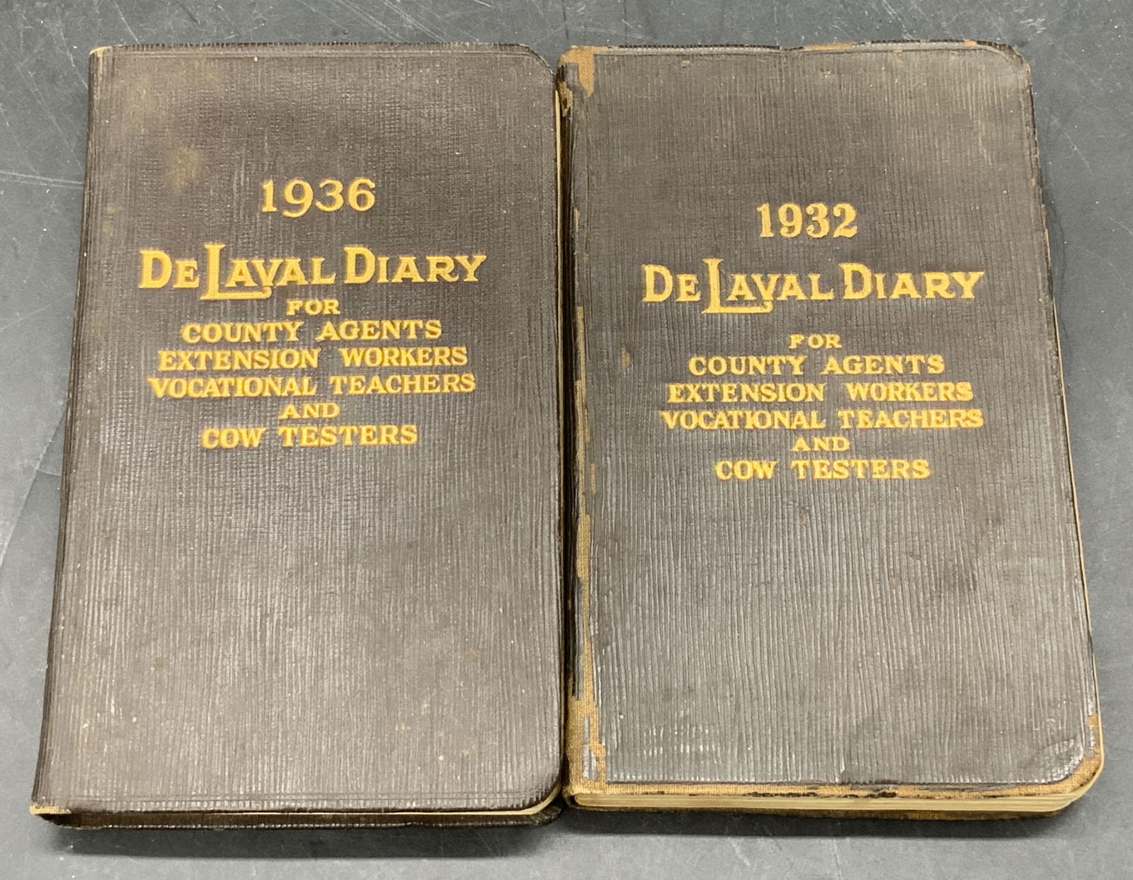 1932 & 1936 DE LAVAL DIARY Vintage Books / Logs (1 of 10)