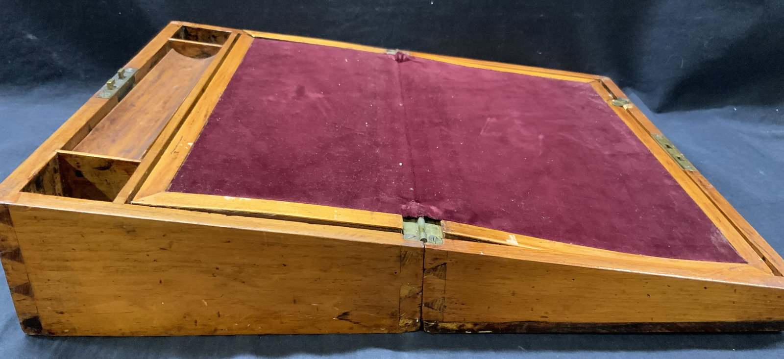 Antique Wooden Writers Box W Key (1 of 11)