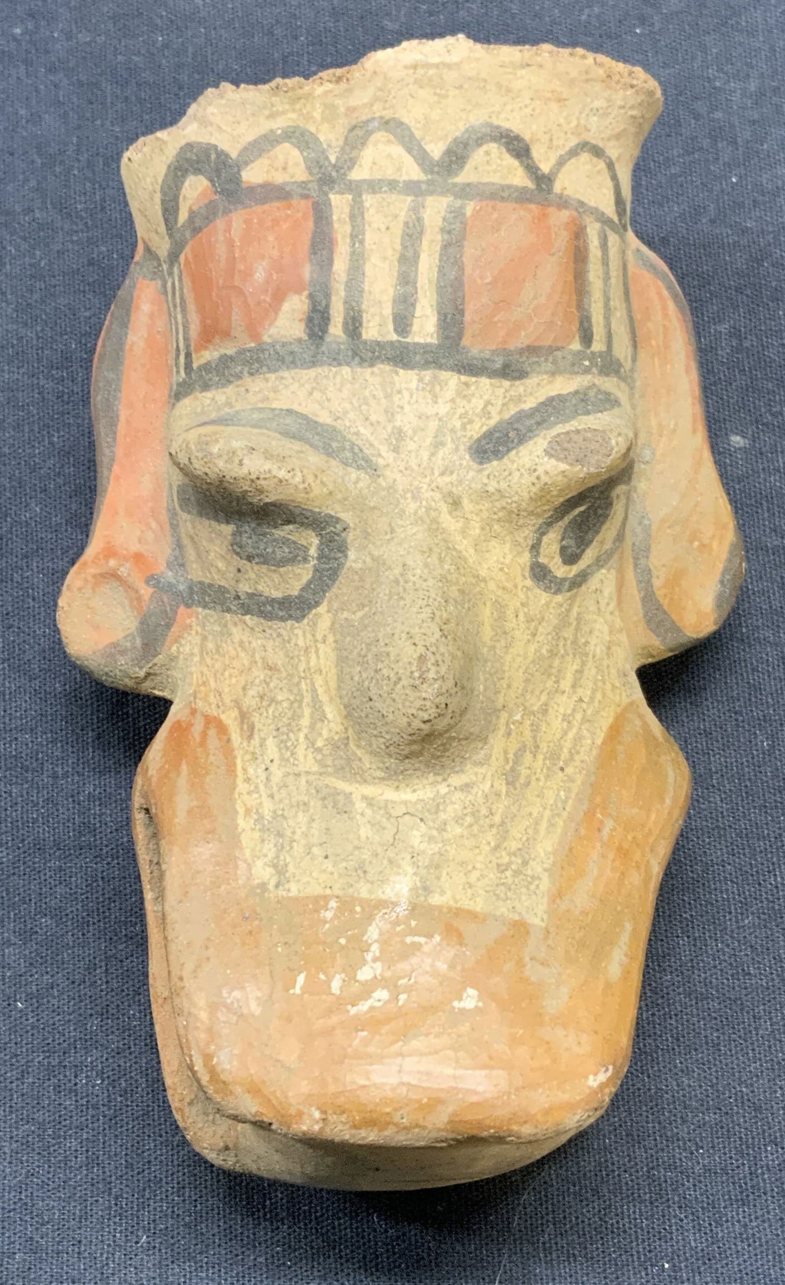 Latin American Tribal Pottery Head Figural (1 of 6)