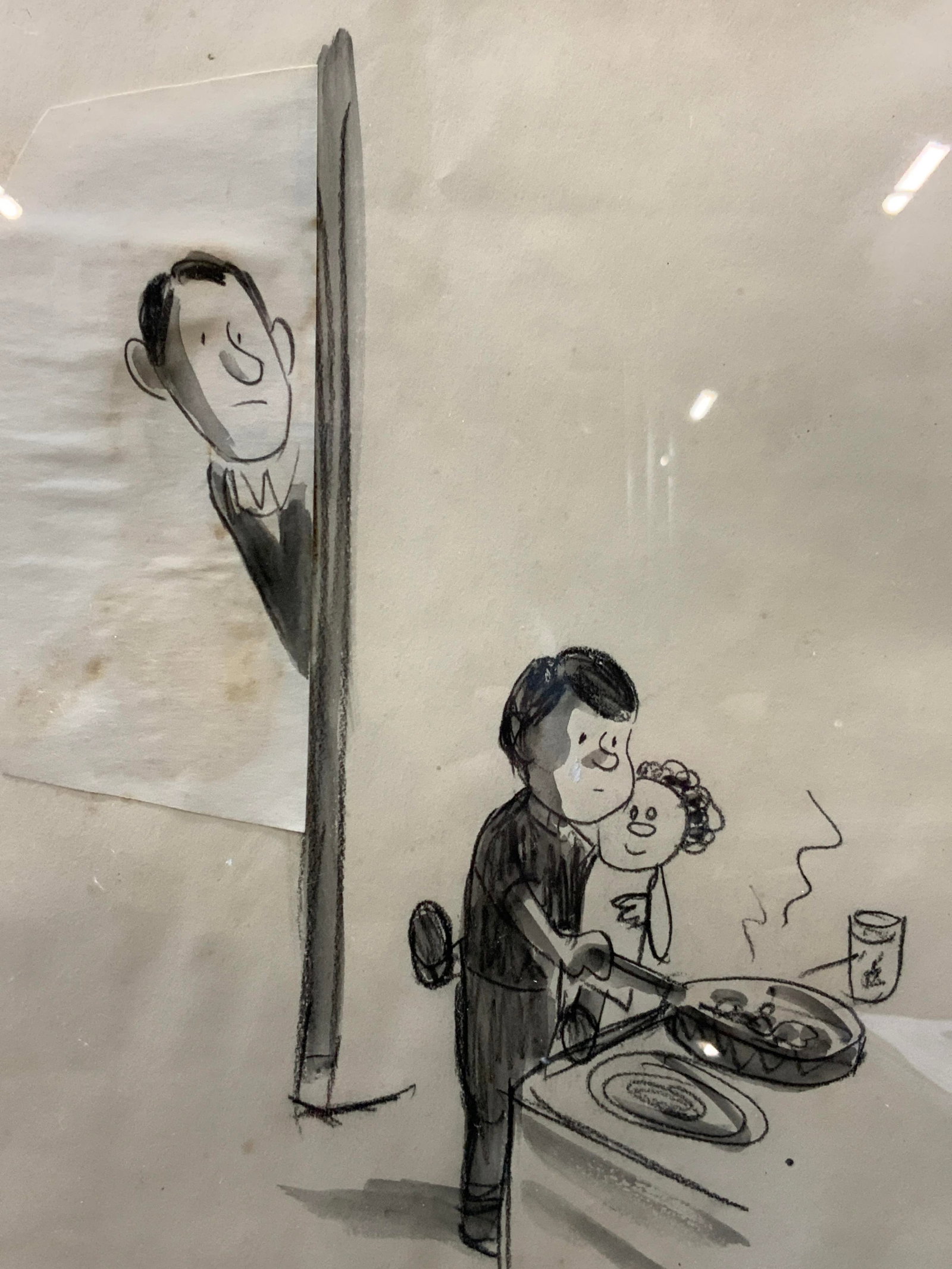 Black & White Ink & Crayon Illustration (1 of 8)