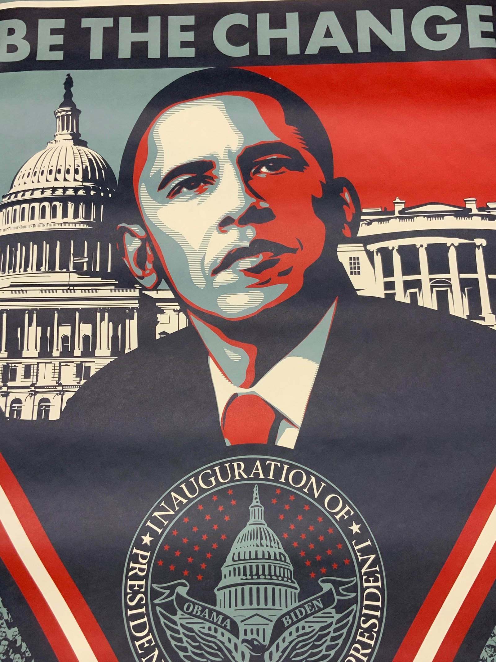 Shepard Fairey Obama Be The Change Litho 35in (1 of 7)