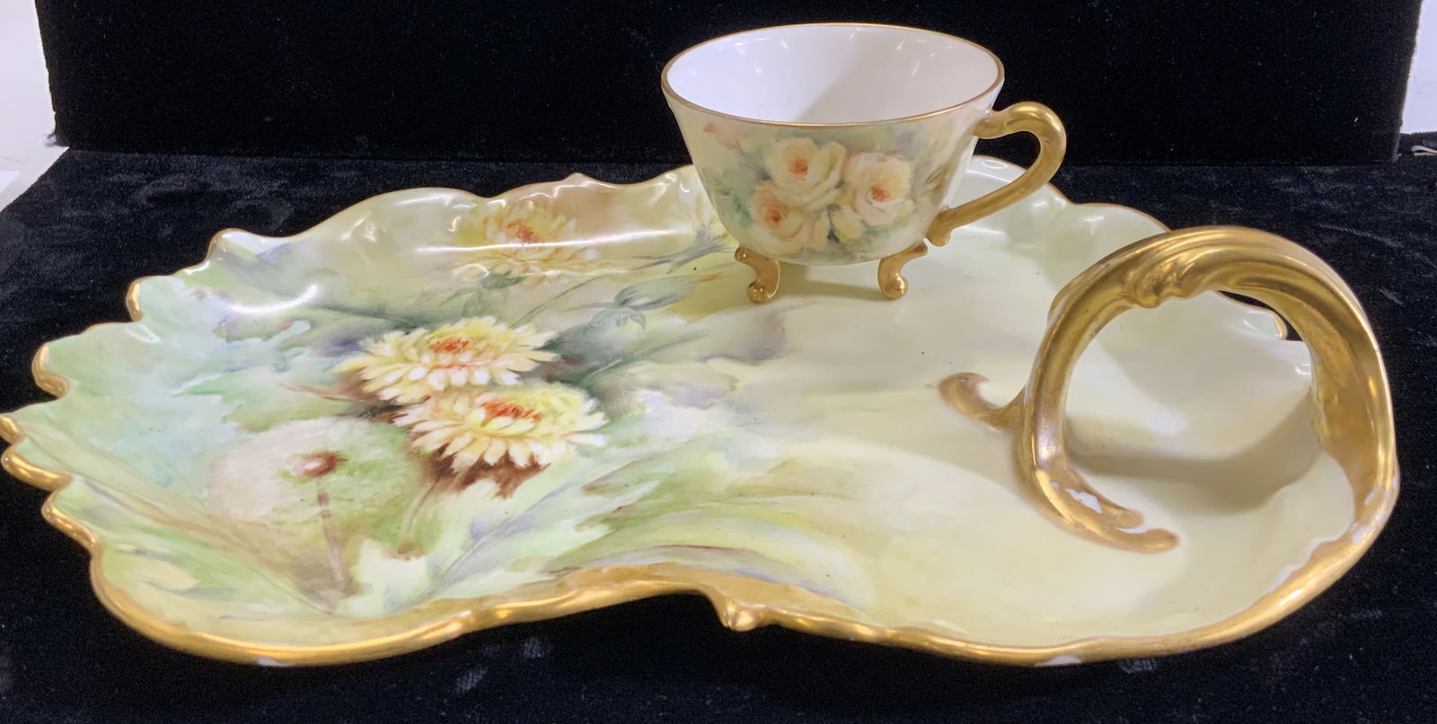 2 T&V Vntg Limoges France Porcelain Tray & Tea Cup (1 of 8)