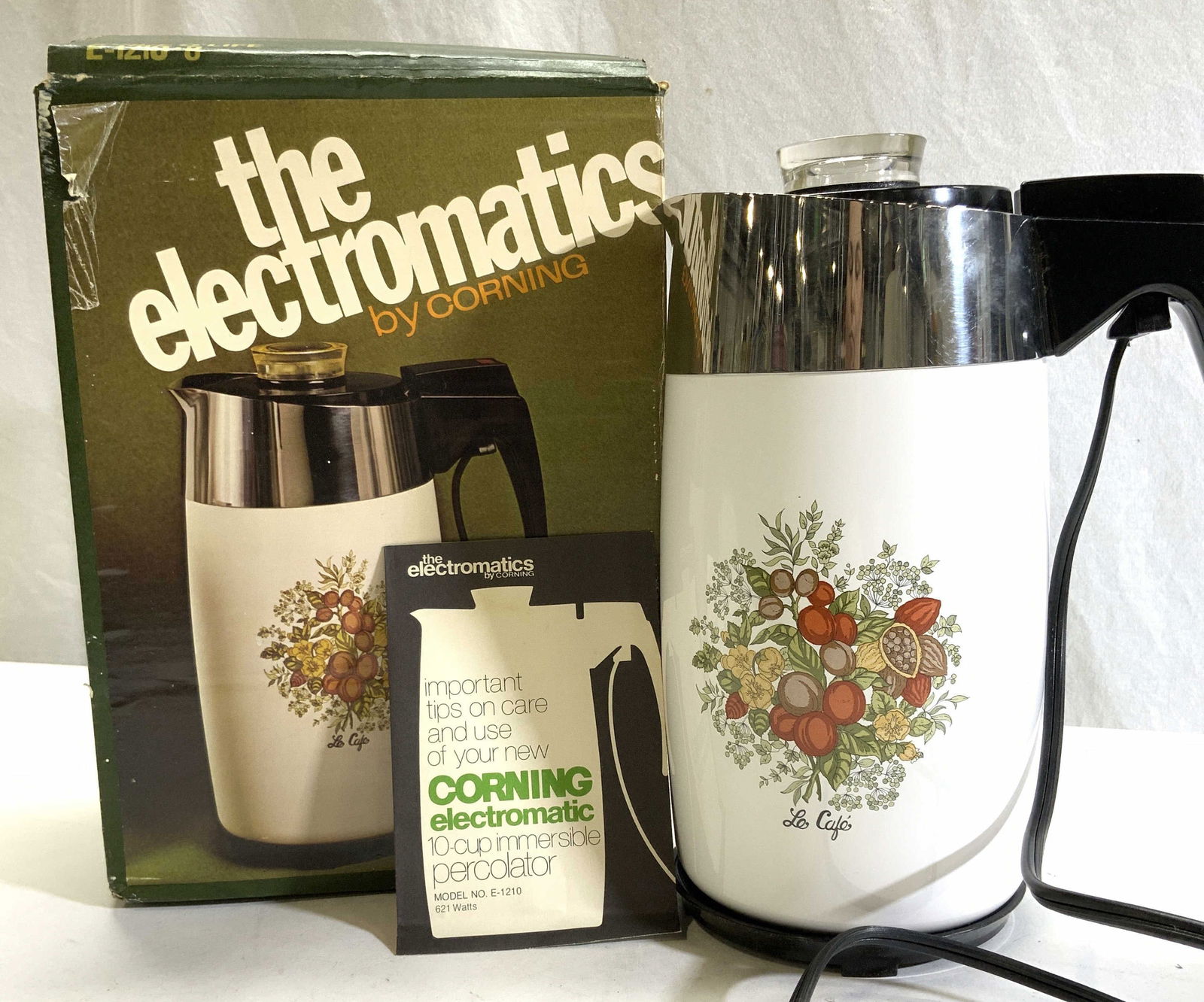 CORNING Electric Vntg Coffee Percolator, Never Used (1 of 12)