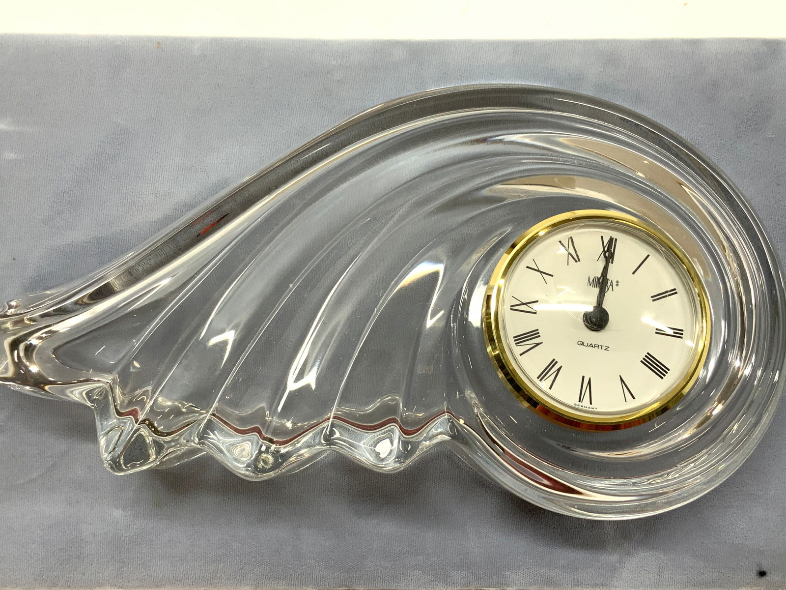 MIKASA  Clearwater Crystal Clock, Germany NIB (1 of 8)