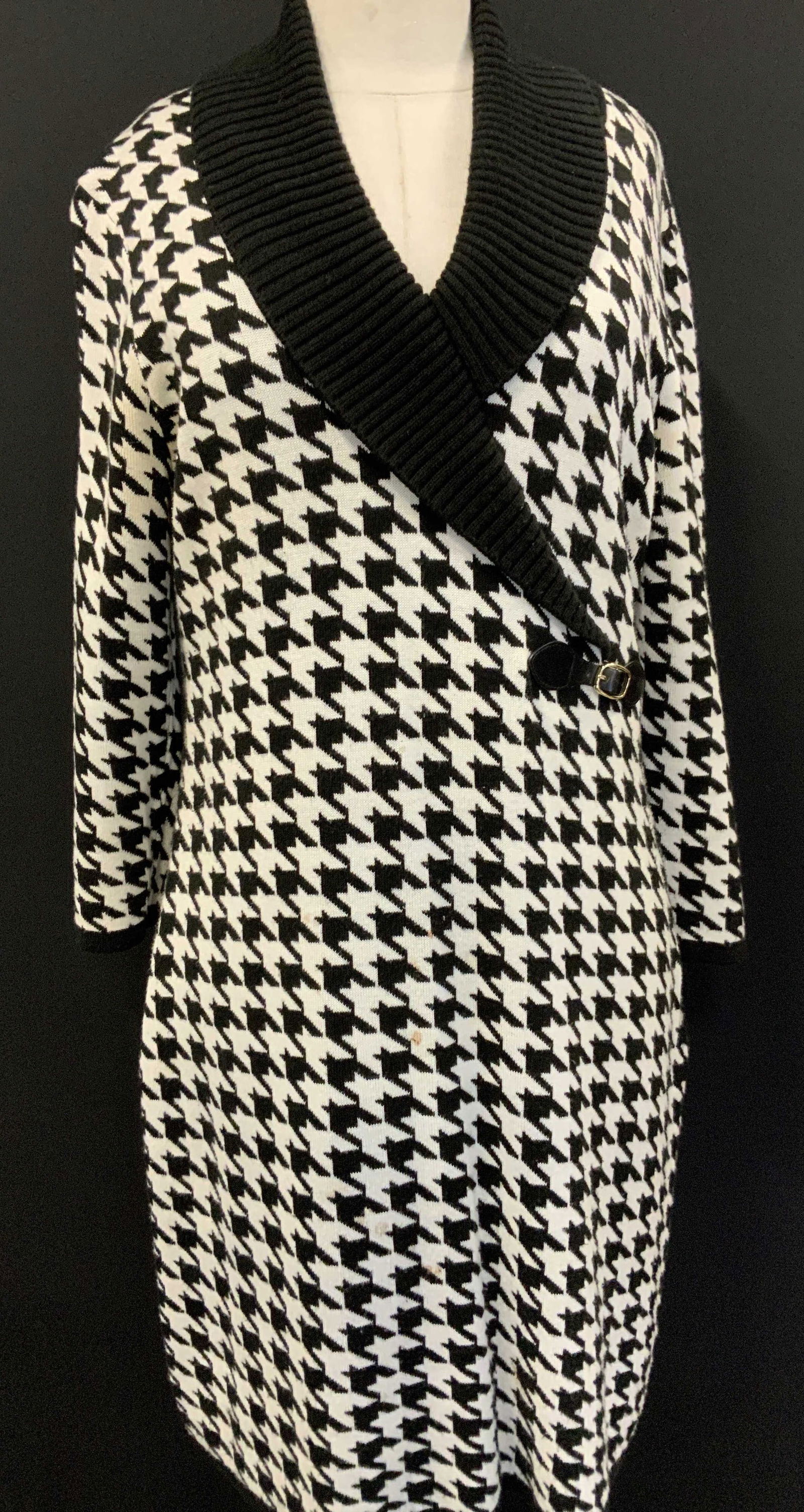 Calvin Klein Houndstooth Knit  Dress (1 of 8)