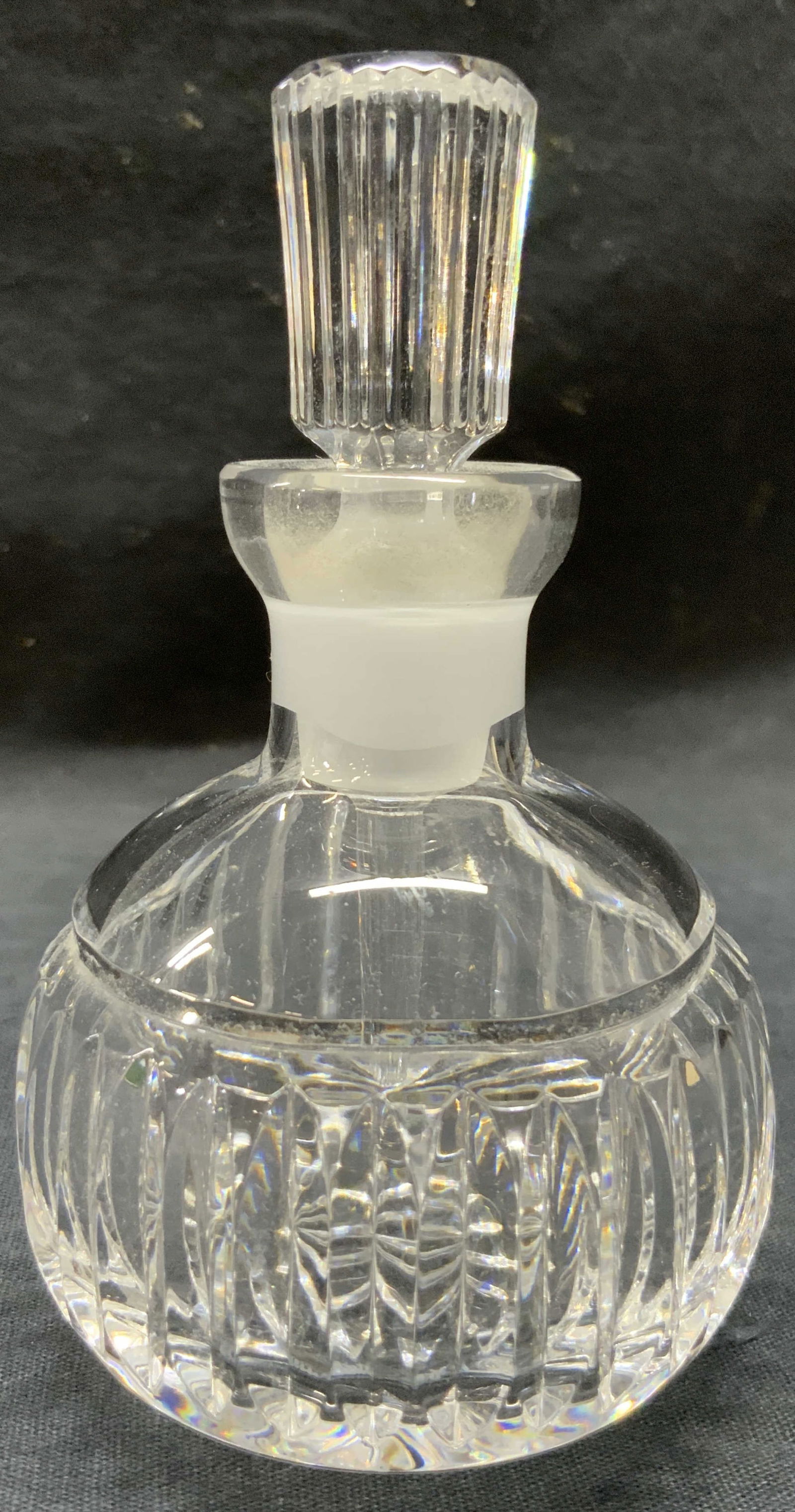 WATERFORD Cut Crystal Perfume Bottle W/ Stopper (1 of 8)