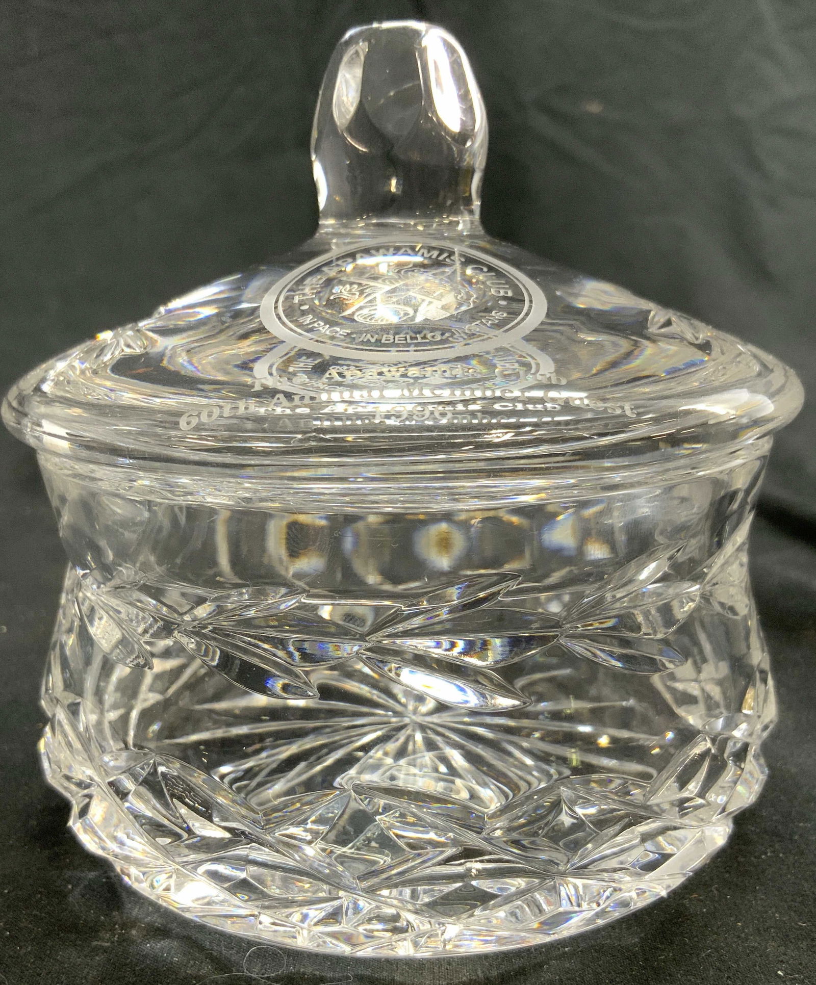 CAVAN IRELAND Cut Crystal Lidded Vessel IRELAND (1 of 7)