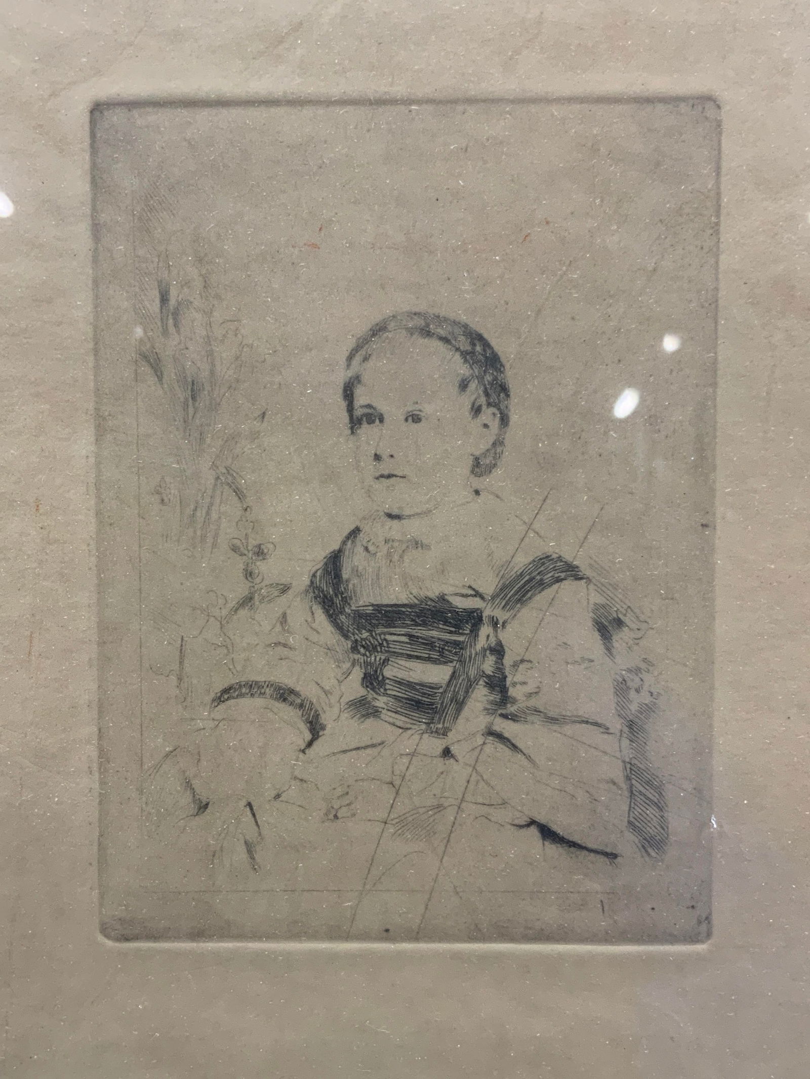 Edgar Degas Etching Mlle Nathalie Wolkonska (1 of 8)