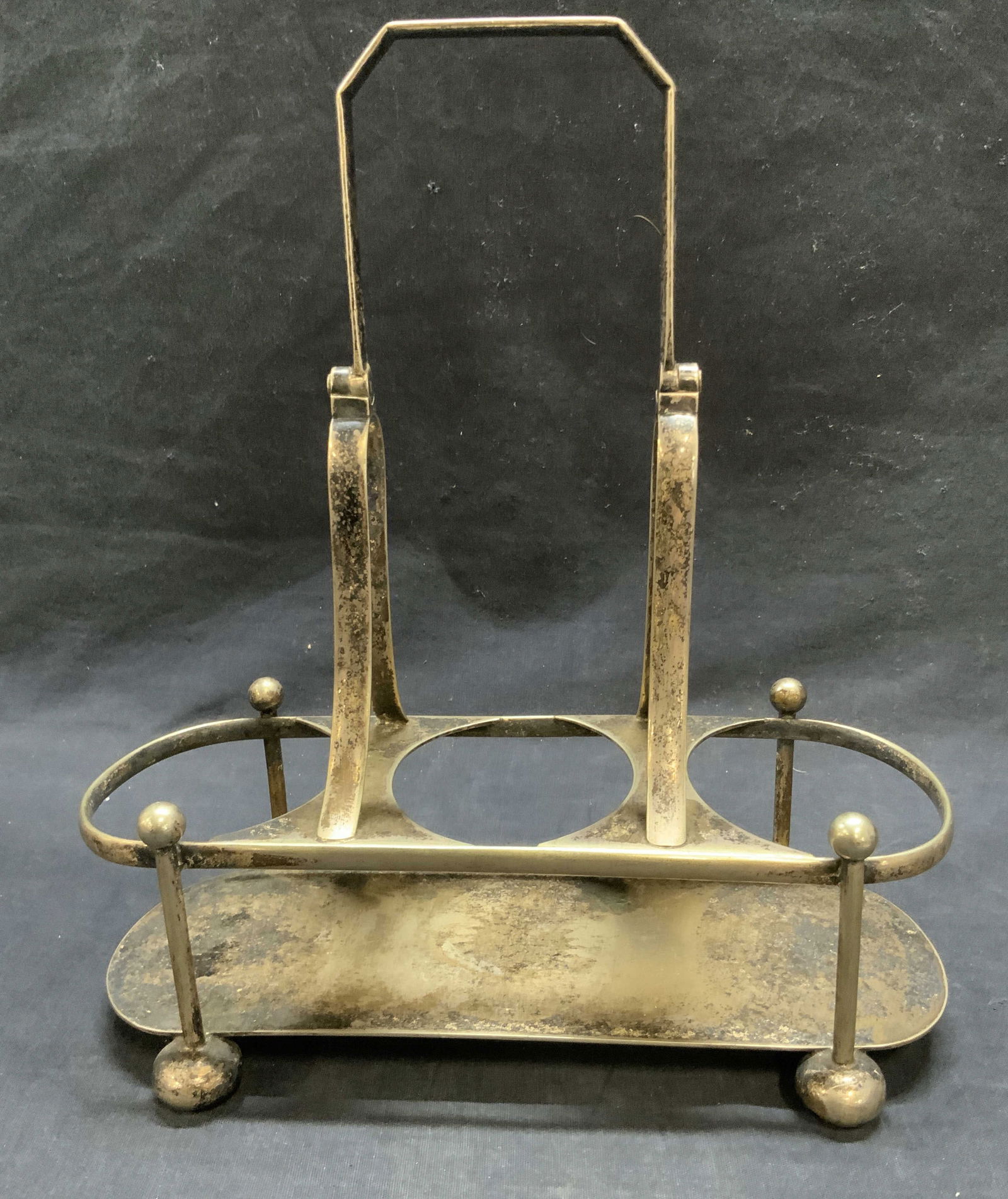 Trademarked Vintage Silver Plated Condiment Server (1 of 7)