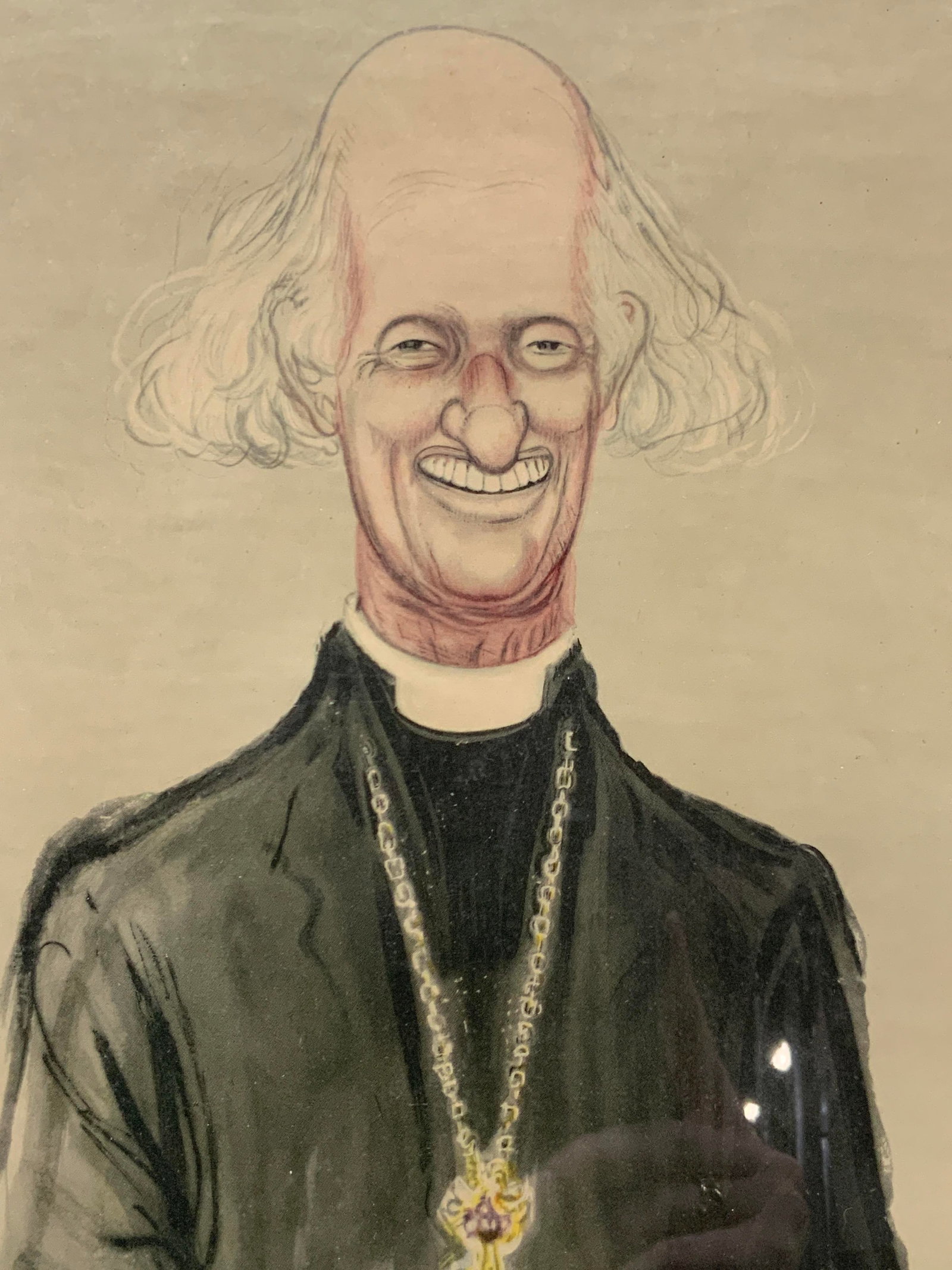 Ronald Searle Dean of Canterbury Caricature Litho (1 of 9)