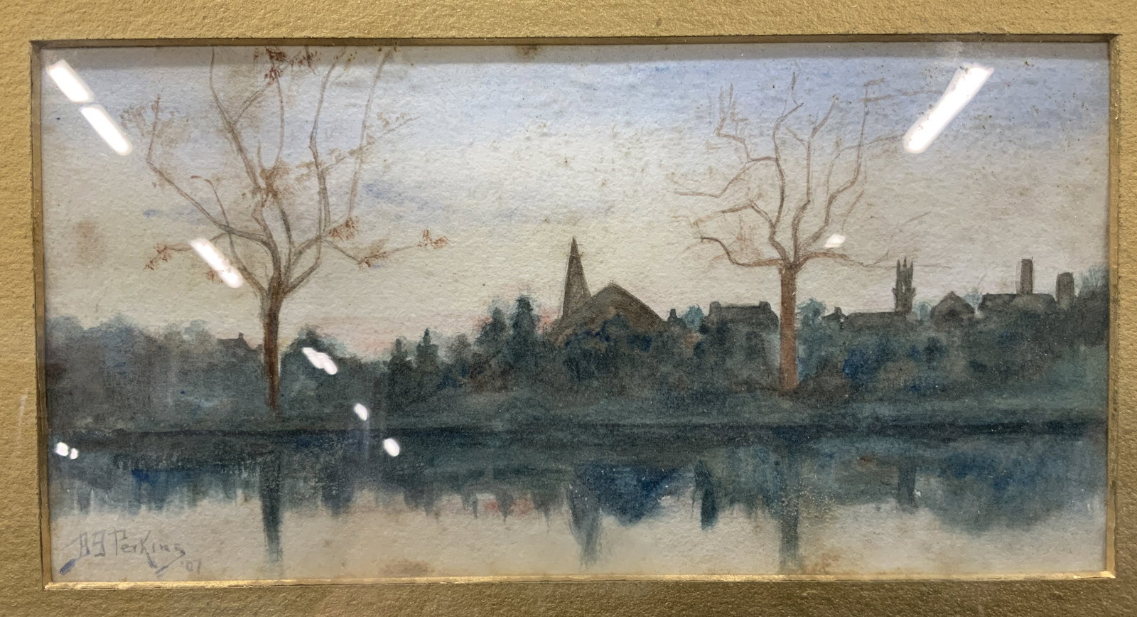 Perkins Waterscape Watercolor on Paper (1 of 10)