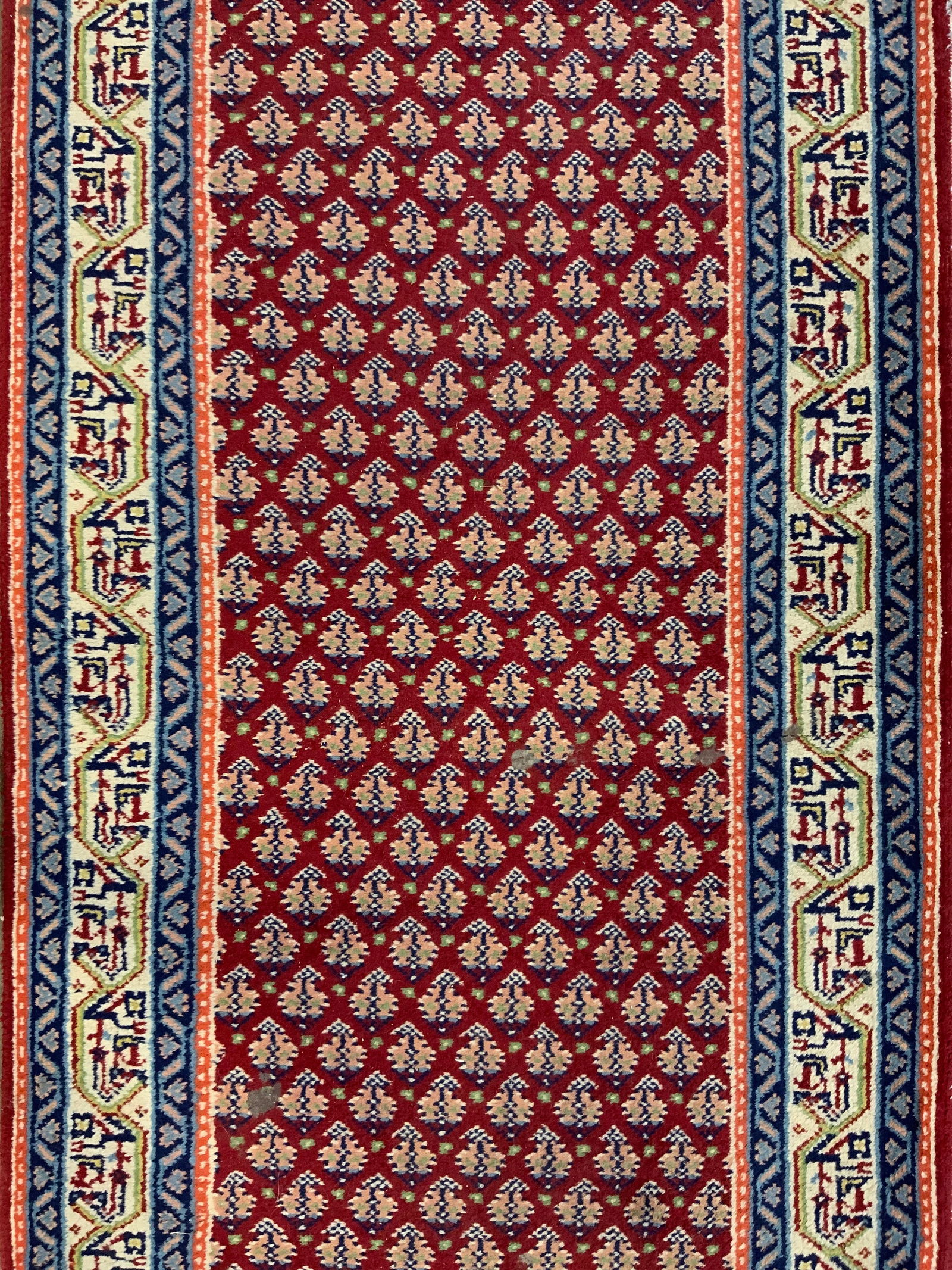 Vintage Handmade Fringed Wool Runner (1 of 6)