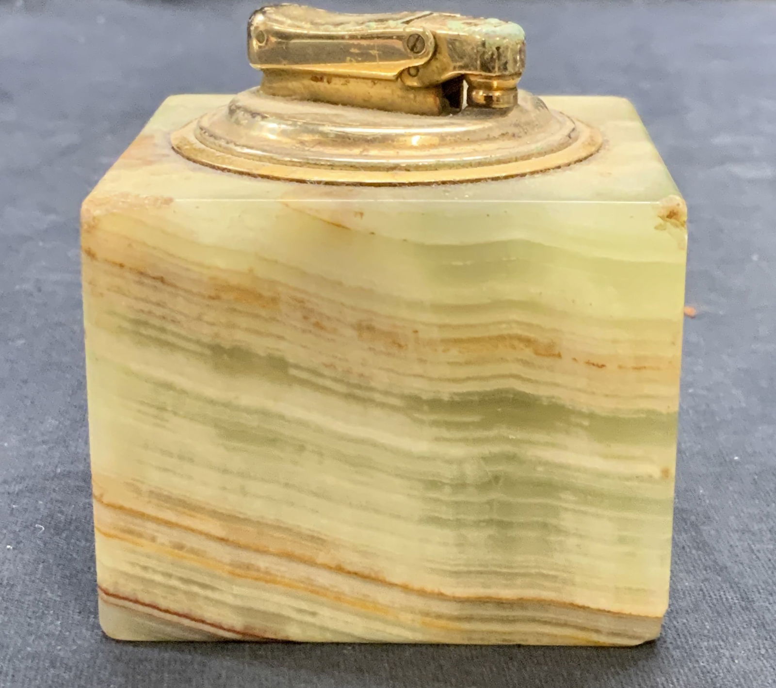 Vintage Colibri Carved Stone Table Lighter (1 of 6)