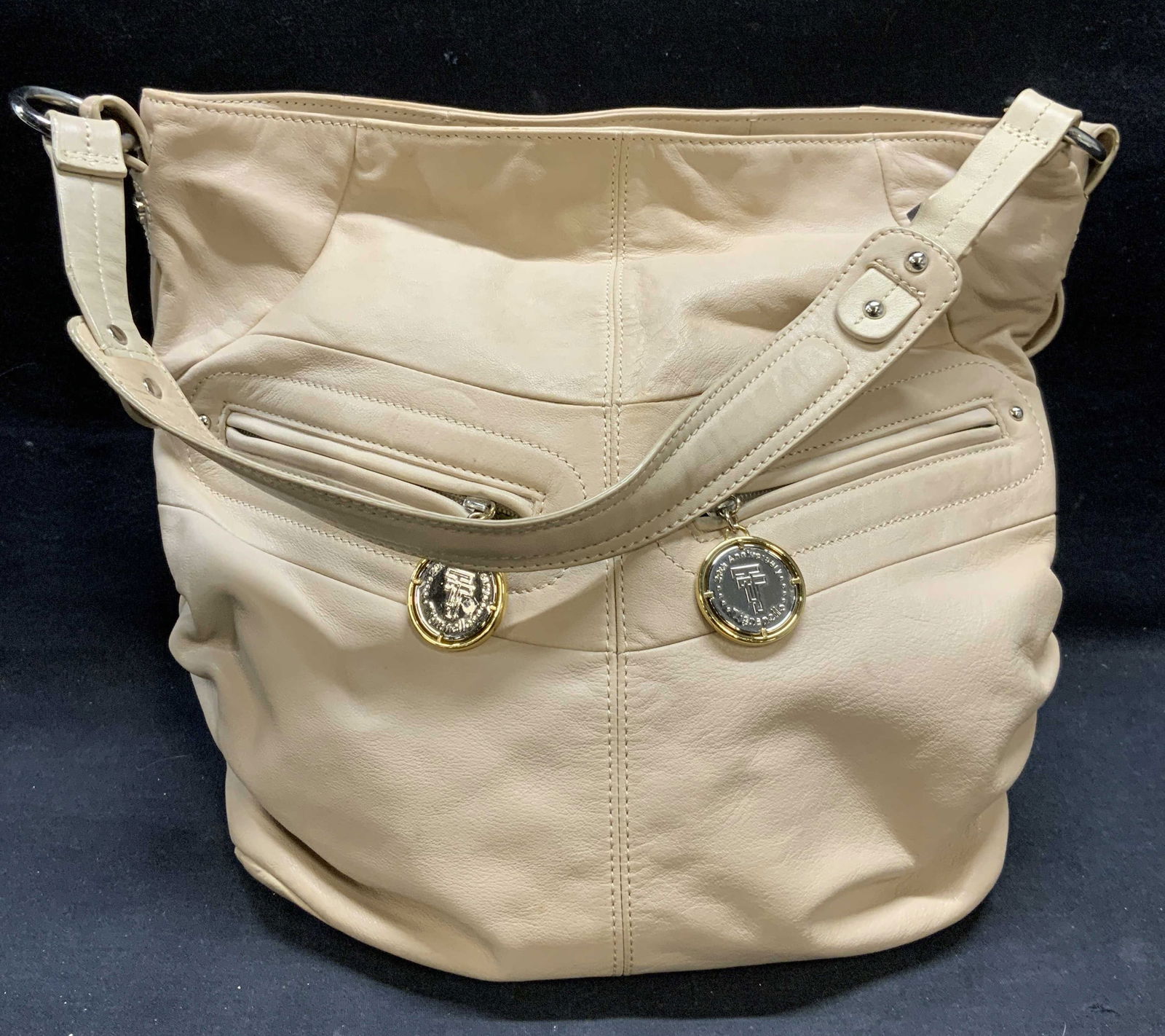 Tignanello Beige Leather Handbag (1 of 6)
