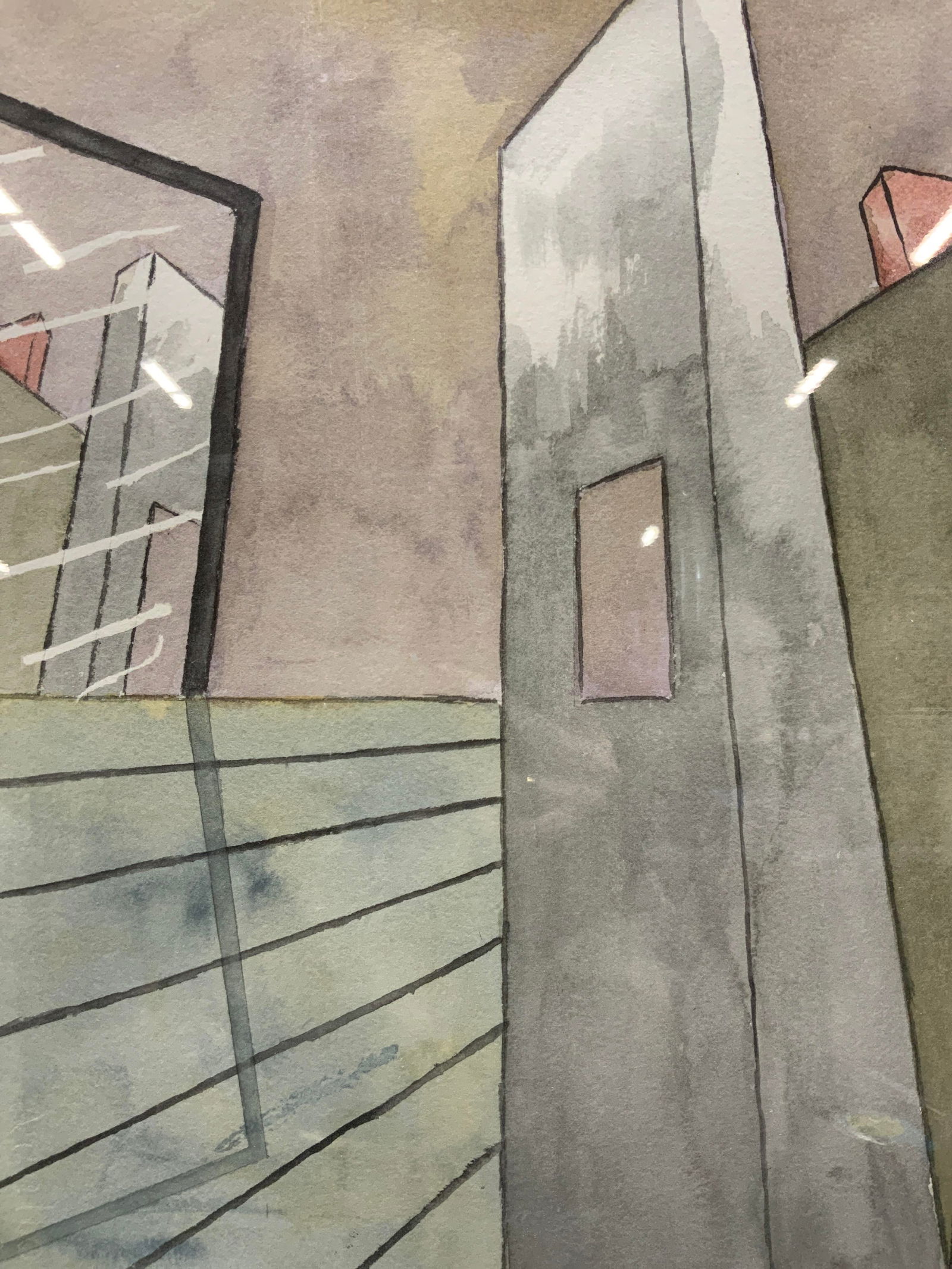 Jane Levin Edelson Watercolor No Way 2006 Signed (1 of 11)