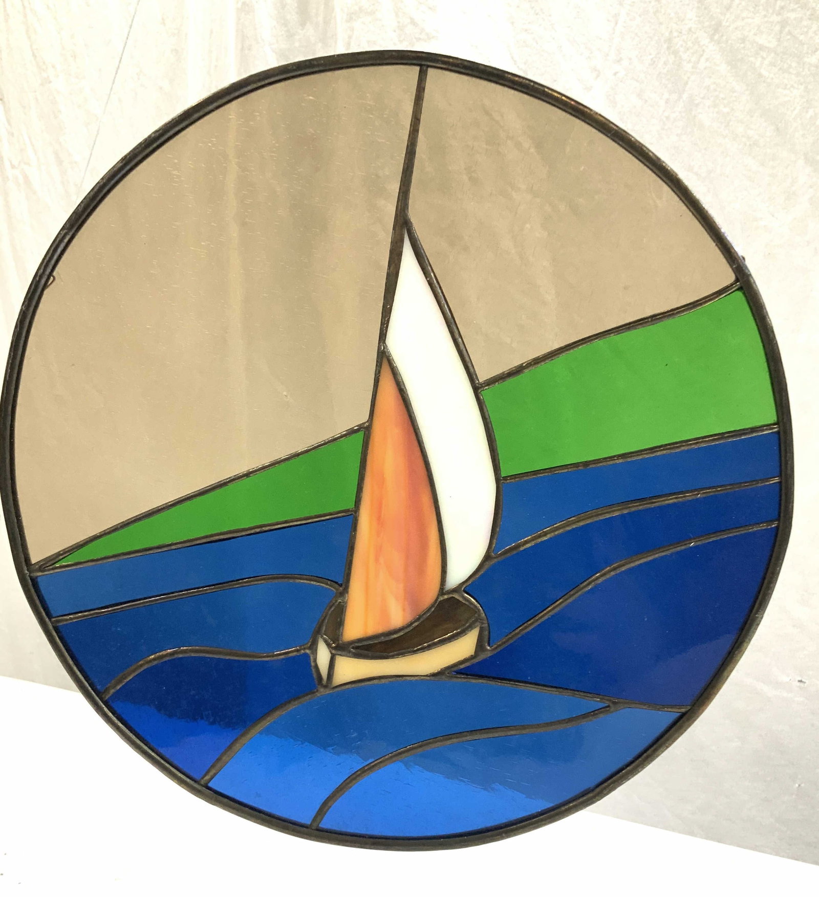 Stained Glass Sailboat Sun Catcher (1 of 7)
