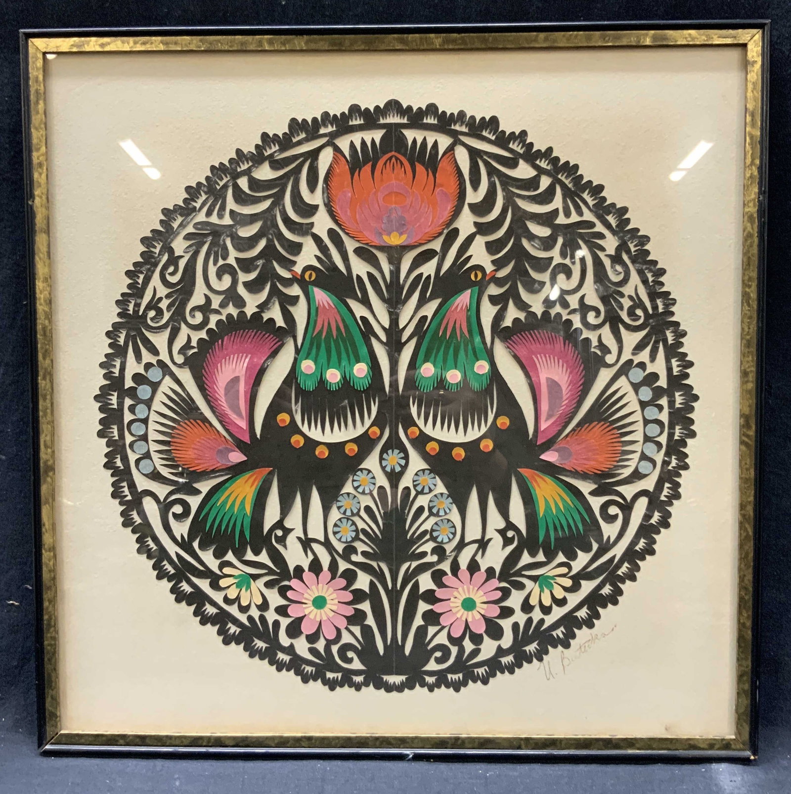 Signed Traditional Wycinanki Paper Cutting (1 of 11)