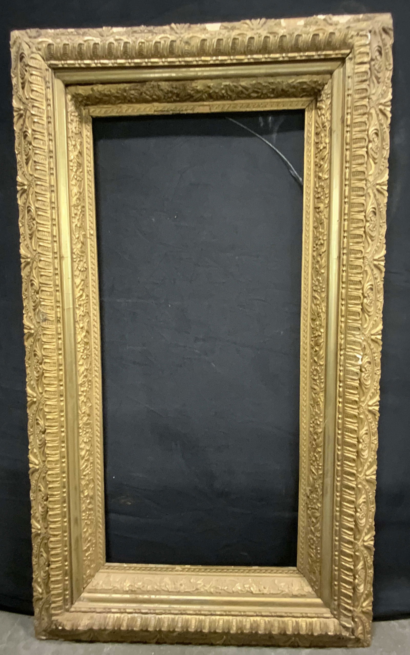 Vintage XL Floral & Foliage Motif Gold Leaf Frame (1 of 9)