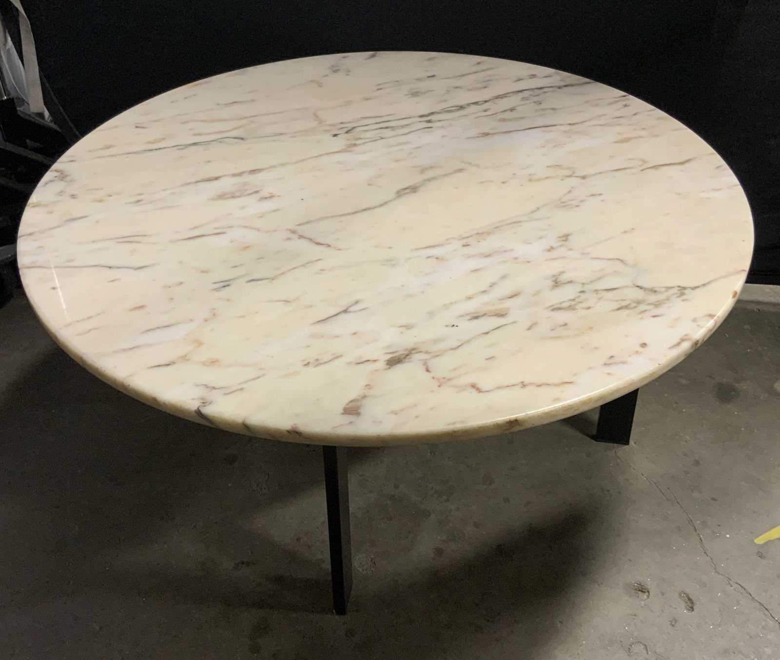 Vintage Round Marble Top Coffee Table (1 of 9)