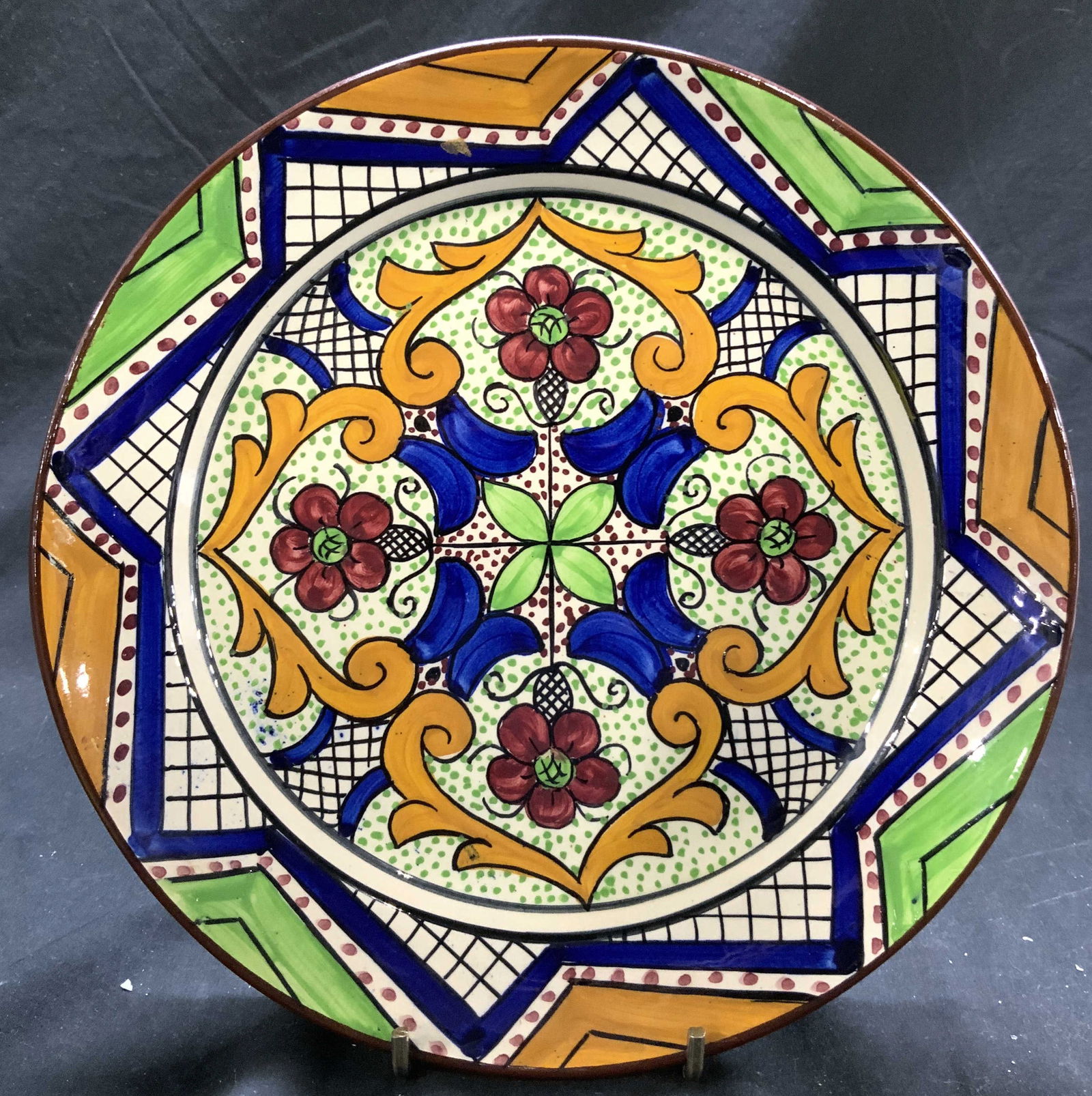 Signed Hand Painted Ceramic Wall Plate (1 of 7)