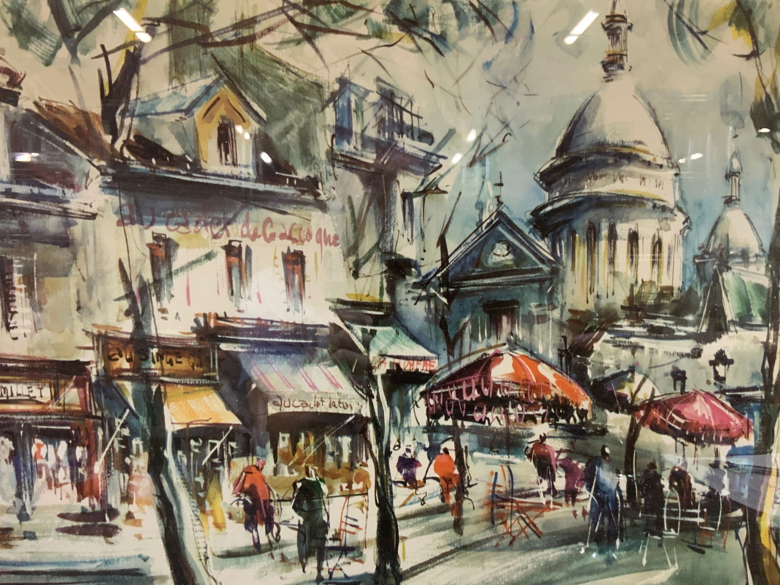 Marius Girard Paris Street Lithograph (1 of 7)