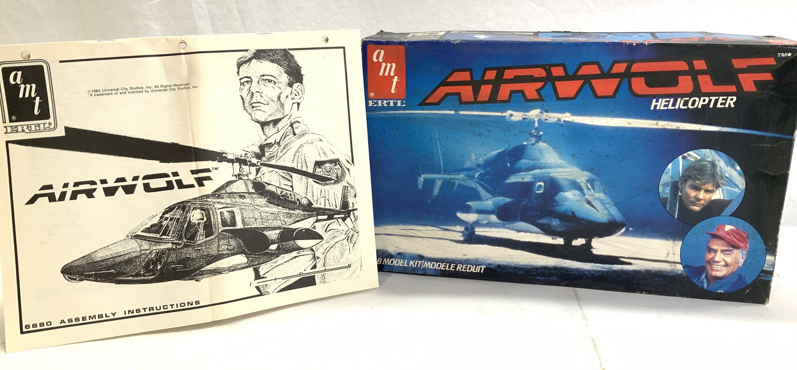 ERTL AMT Airwolf Helicopter Model Kit, NIB 1984 (1 of 6)