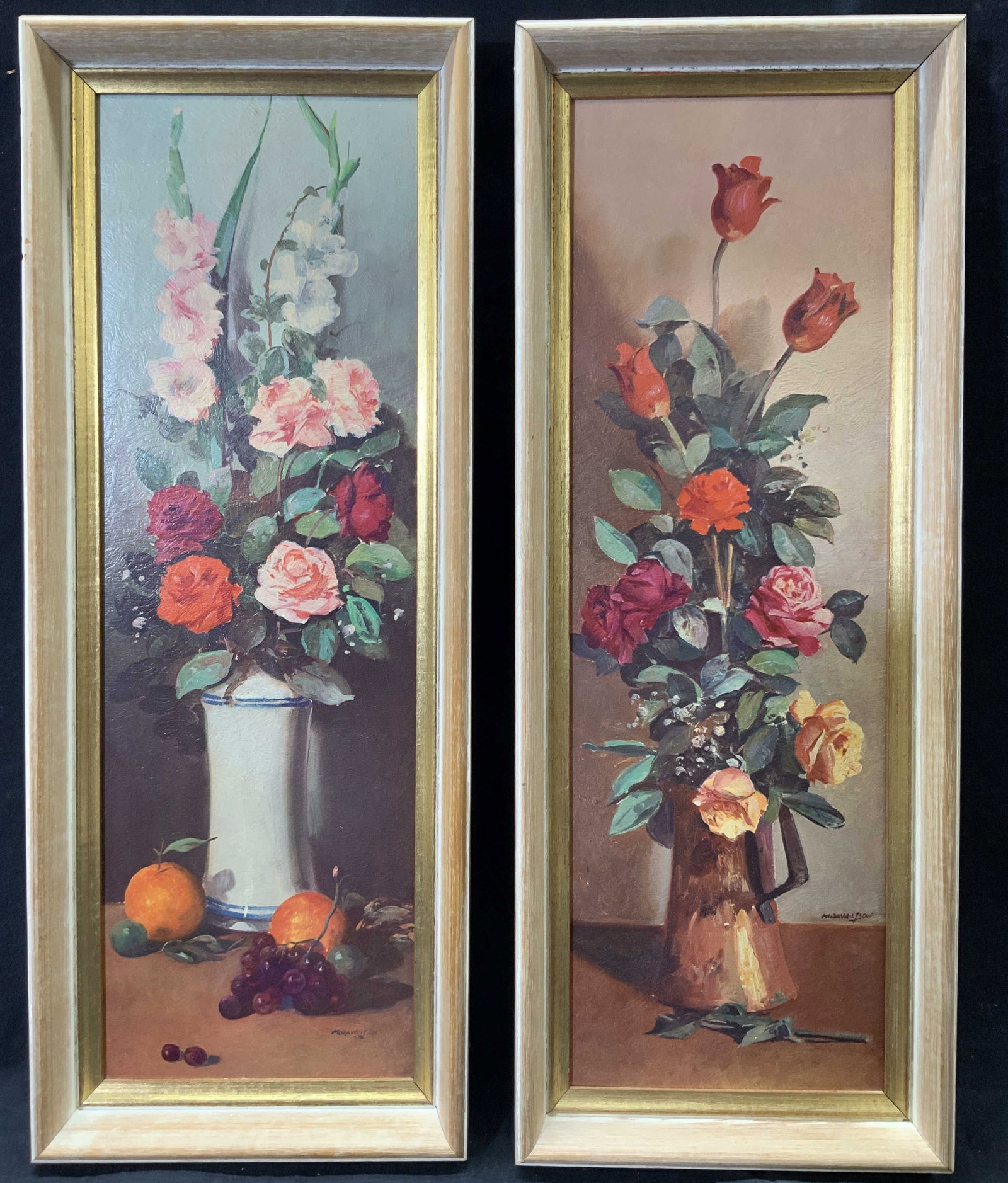 Offset Lithographs Framed Pair of Roses Still Life (1 of 13)