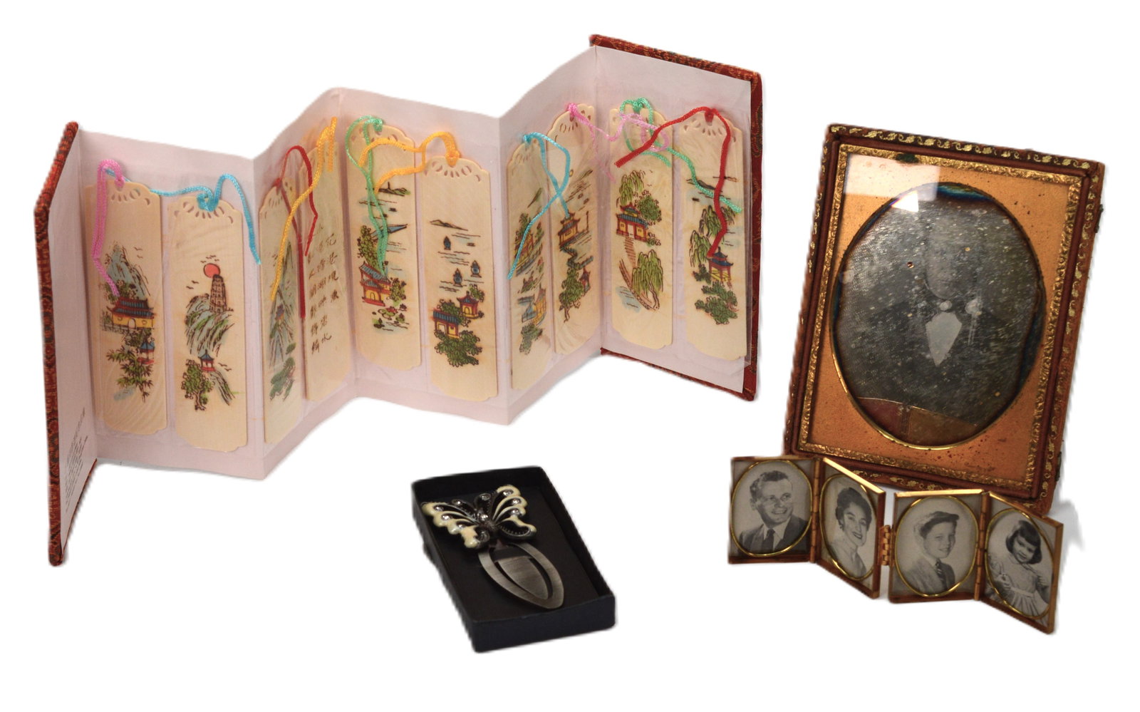 Four Piece Vintage Bookmark and Photo Frame Set (1 of 5)