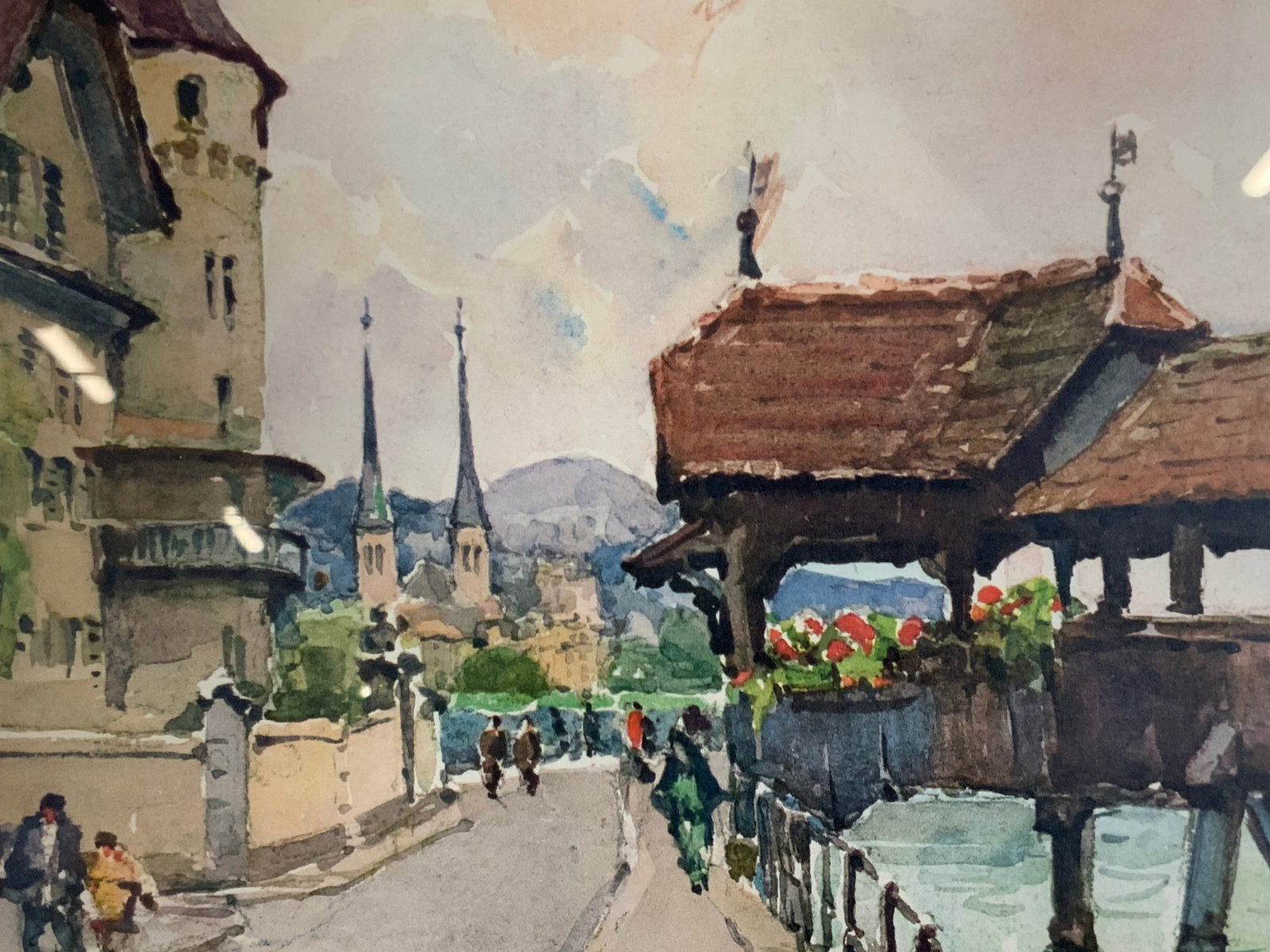 Nicolas Marcovitch Watercolor Print Bridge (1 of 8)
